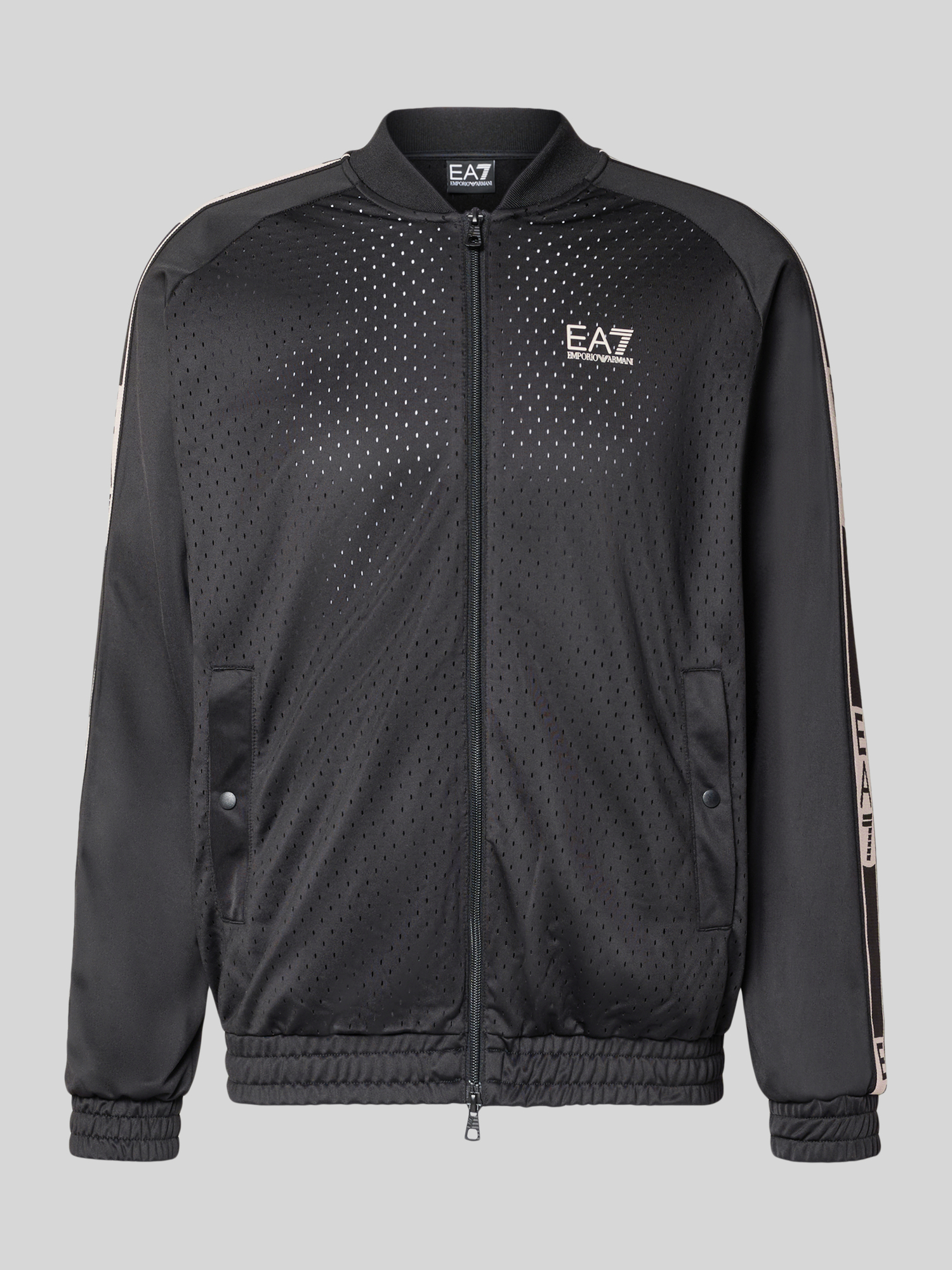EA7 Emporio Armani Herren Trainingsjacke Schwarz Gr L