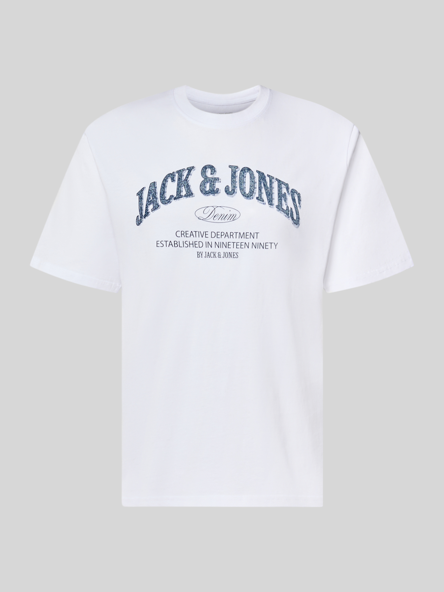 Jack & Jones Herren Weiss T-Shirts, Beige, Gr. M