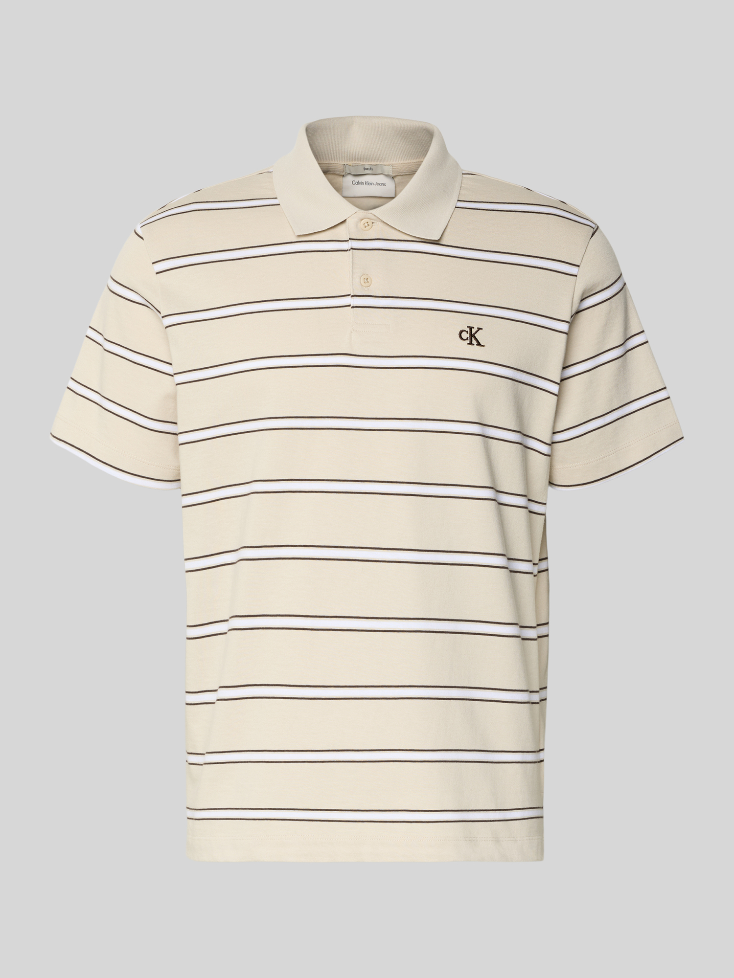 Calvin Klein Jeans - Herren - Poloshirt - XXL - Beige