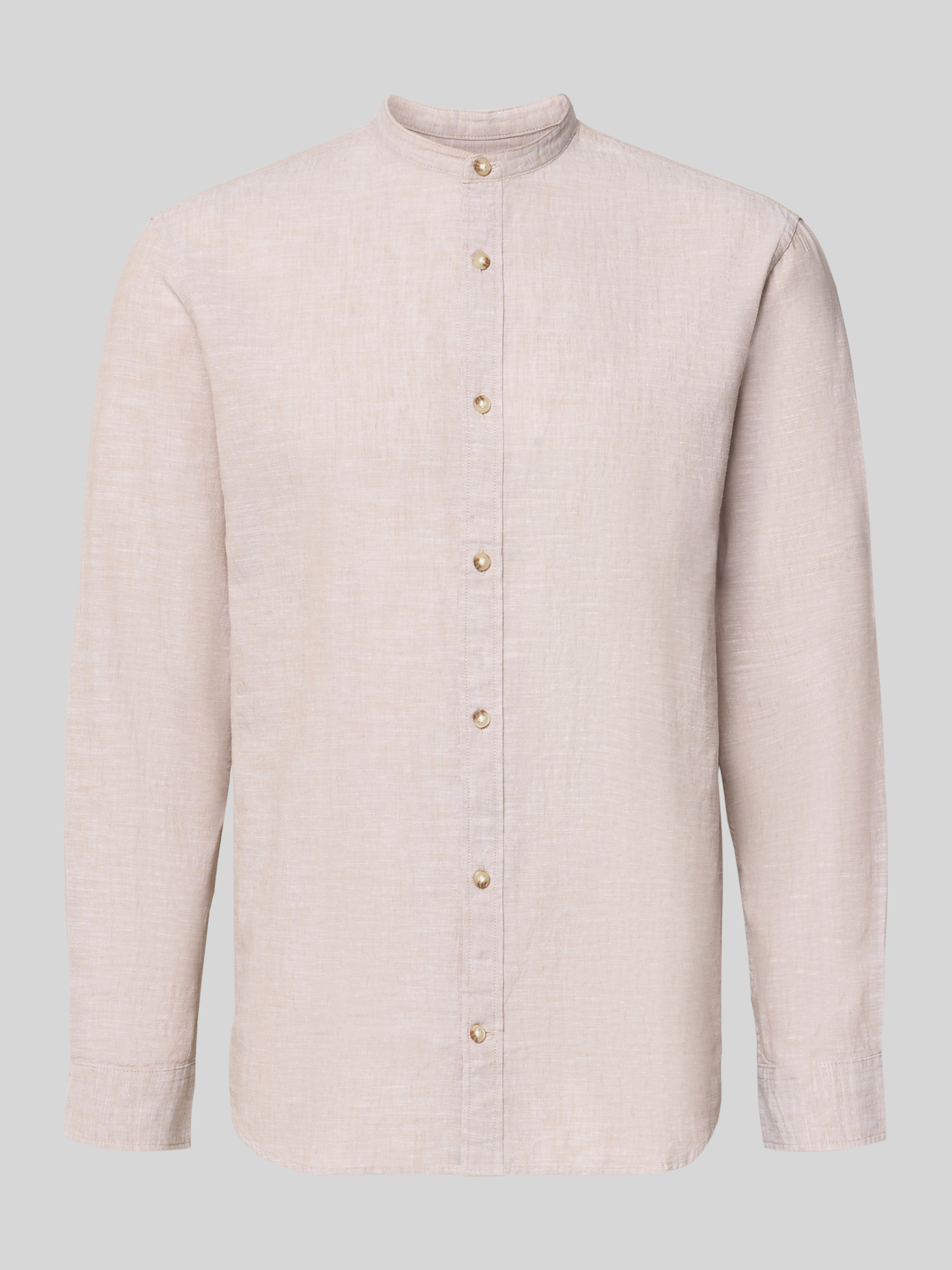 Jack & Jones Herren Freizeithemd Baumwoll-Leinen-Mix Sand XL