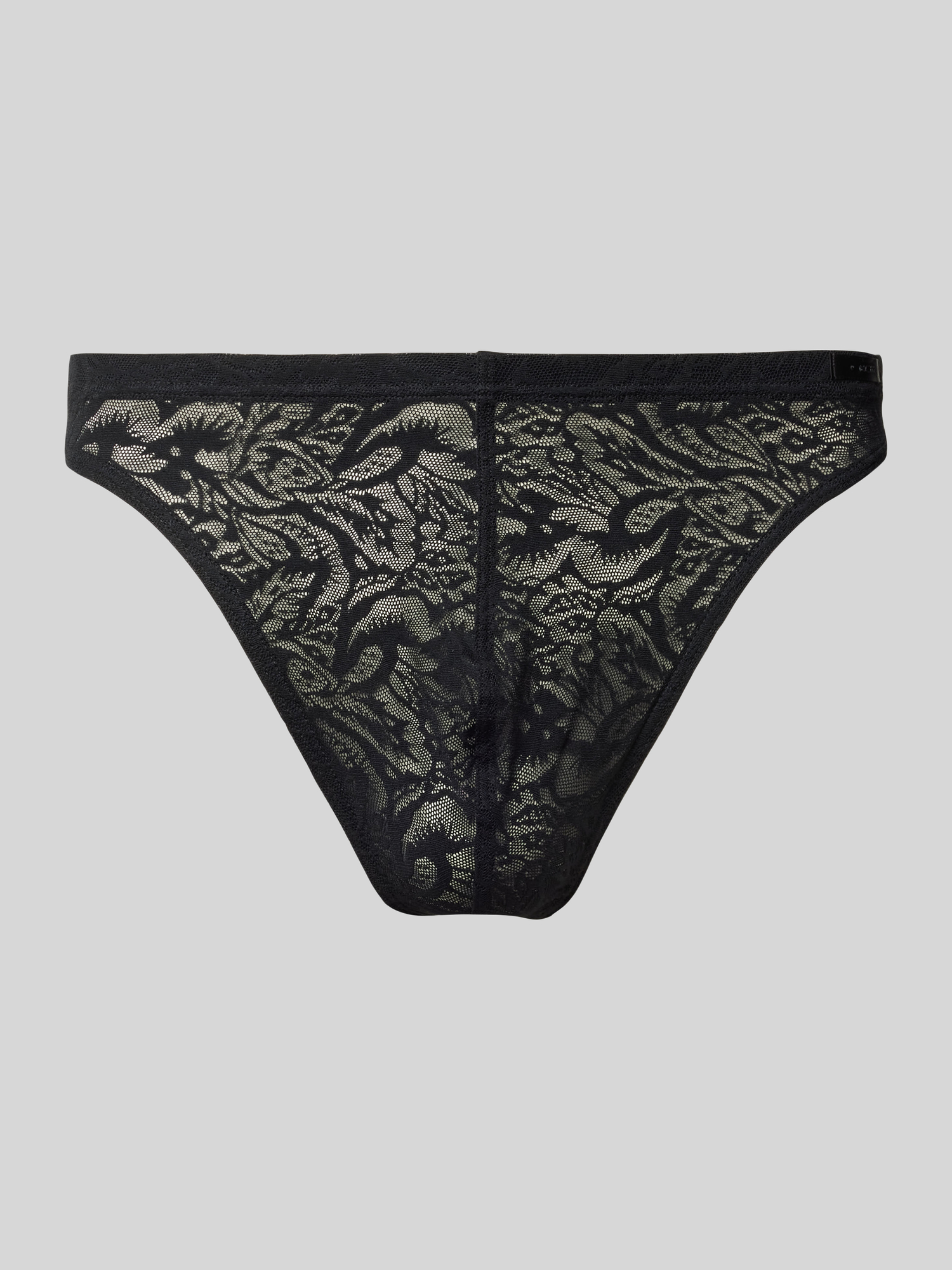 HOM Herren String Unterhose Schwarz L