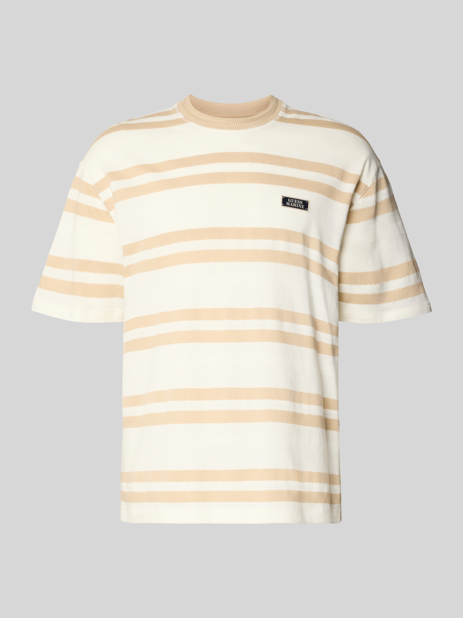 Guess Herren T-Shirt - Baumwolle - Ecru - XL