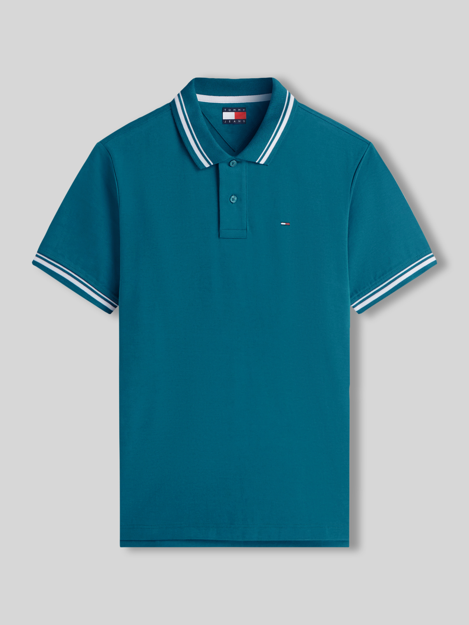 Tommy Jeans - Herren - Poloshirt - M - Grün
