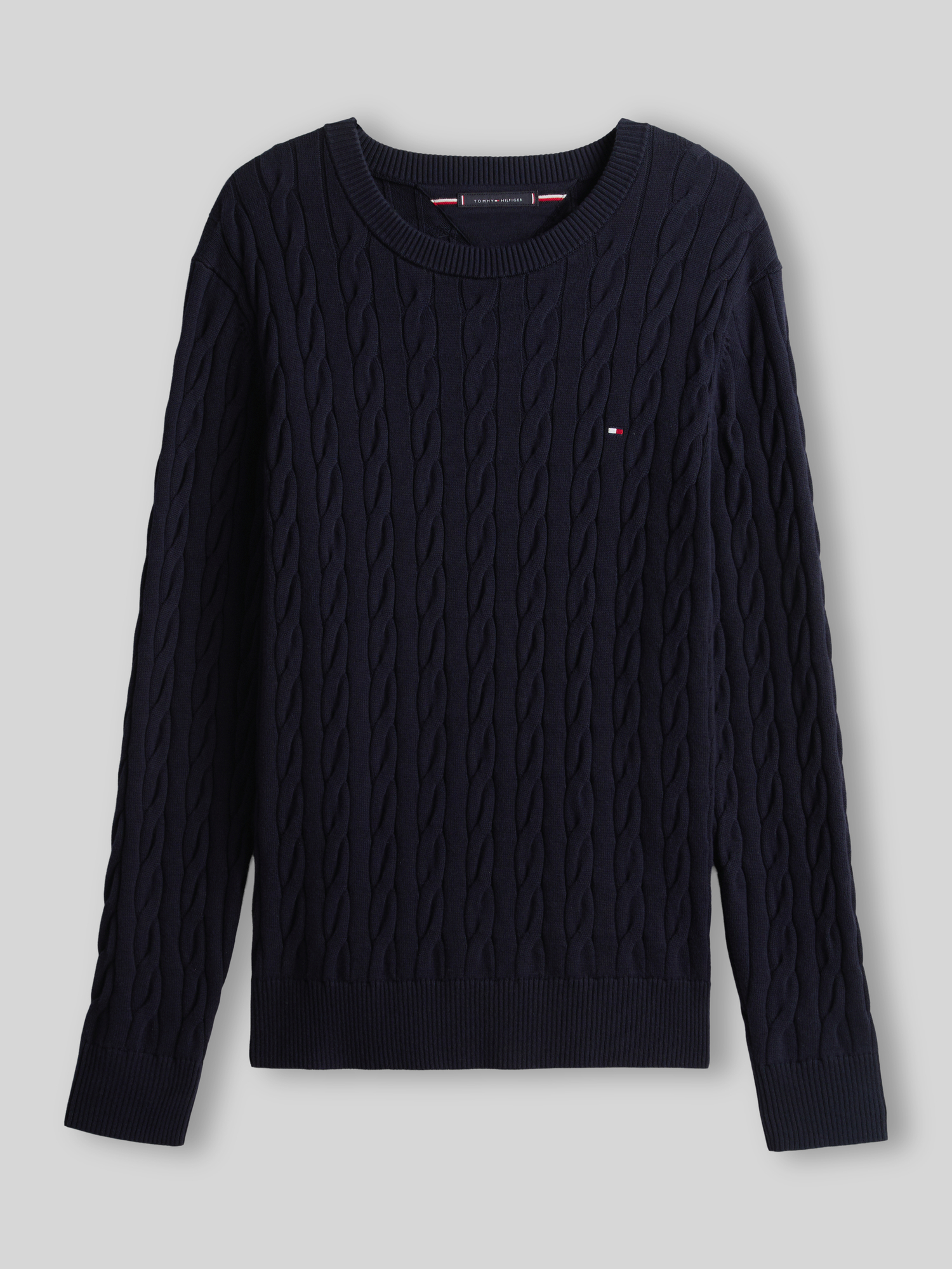 Tommy Hilfiger Flag Logo Cable Knitted Sweater - Bild 7