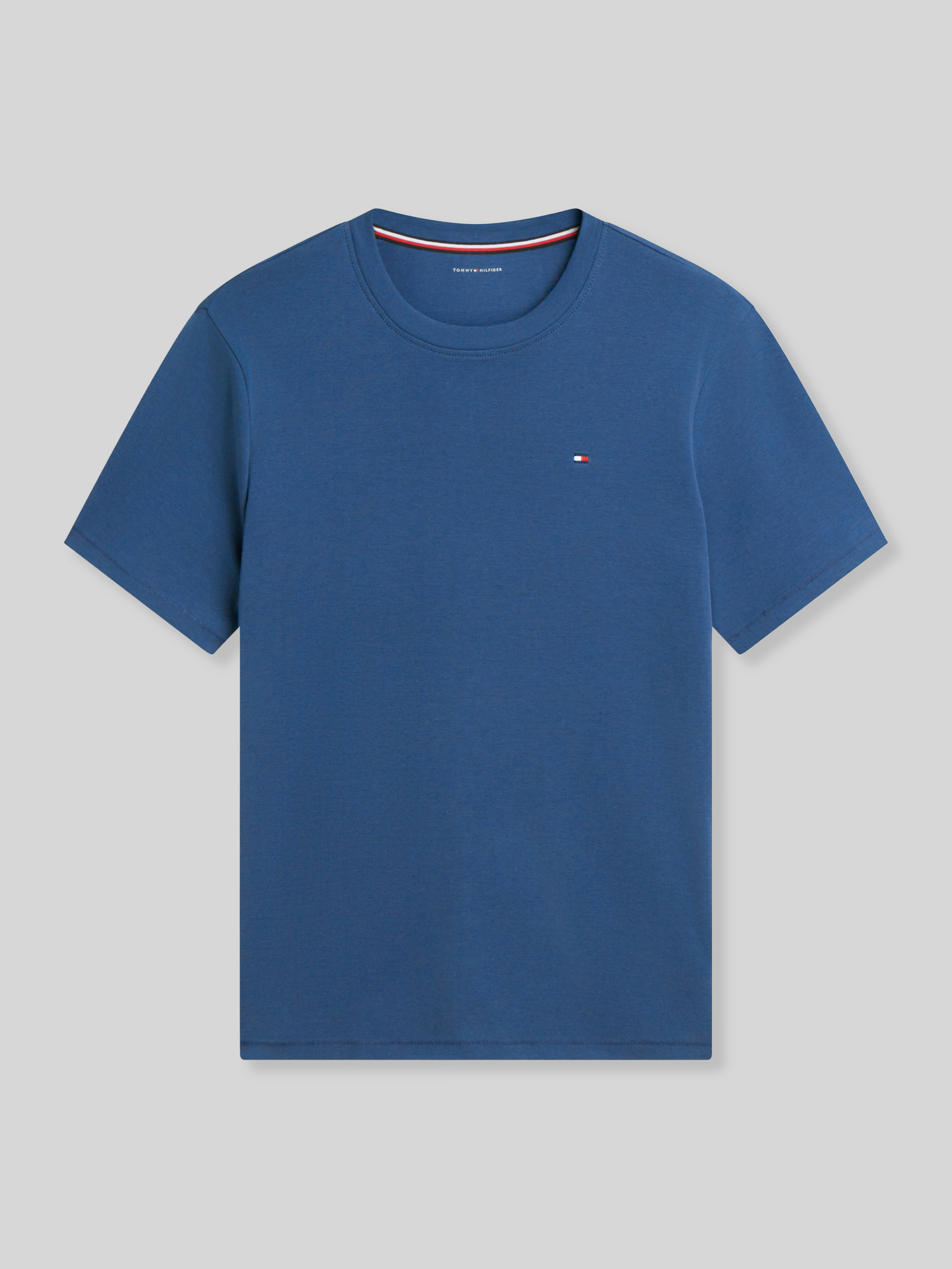 Tommy Hilfiger - Herren - T-Shirt - Rundhals - Blau