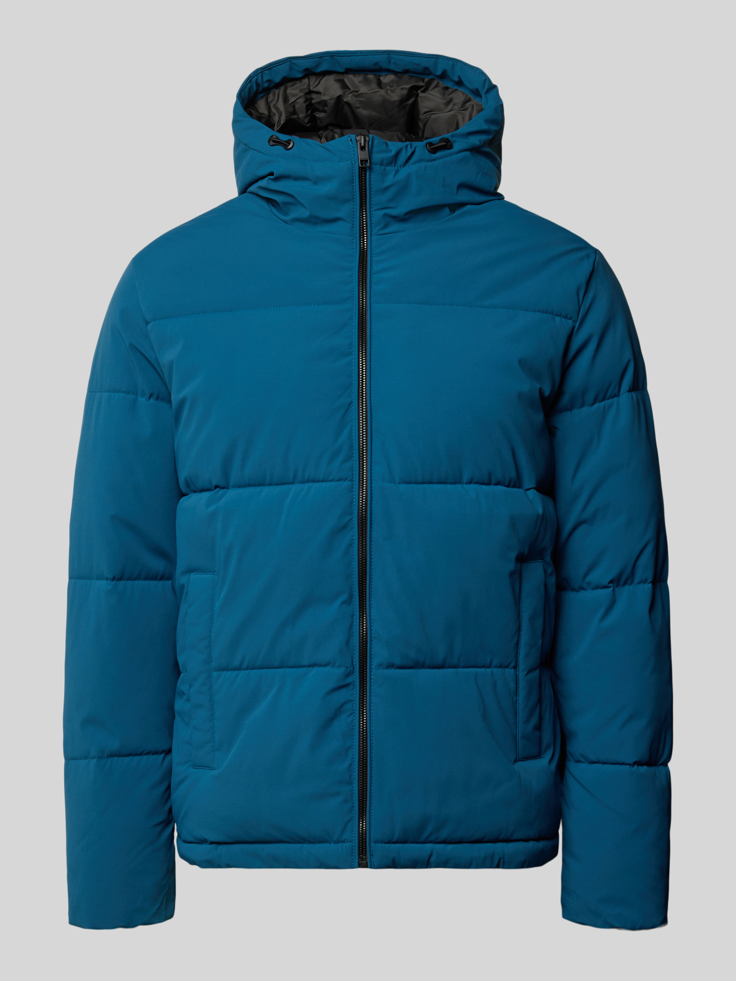 JACK & JONES Pufferjacke für Herren in Blau Größe XL mit Kapuze
