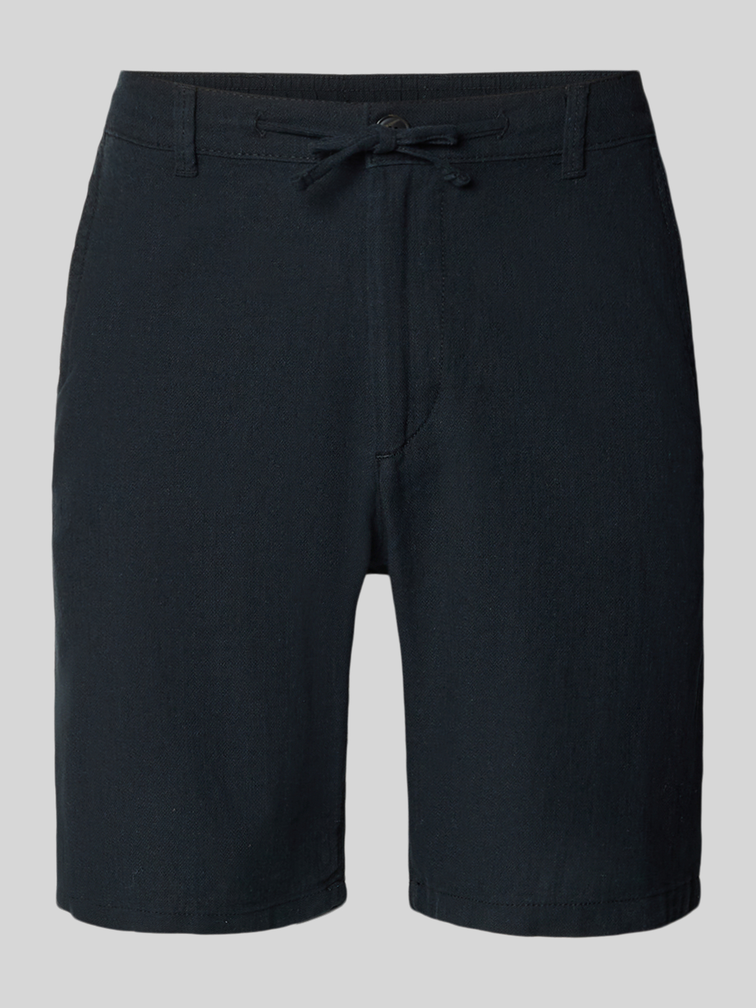 Selected Homme Herren Chino Shorts Baumwolle Leinen Mix Regular Fit Gr. S Schwarz
