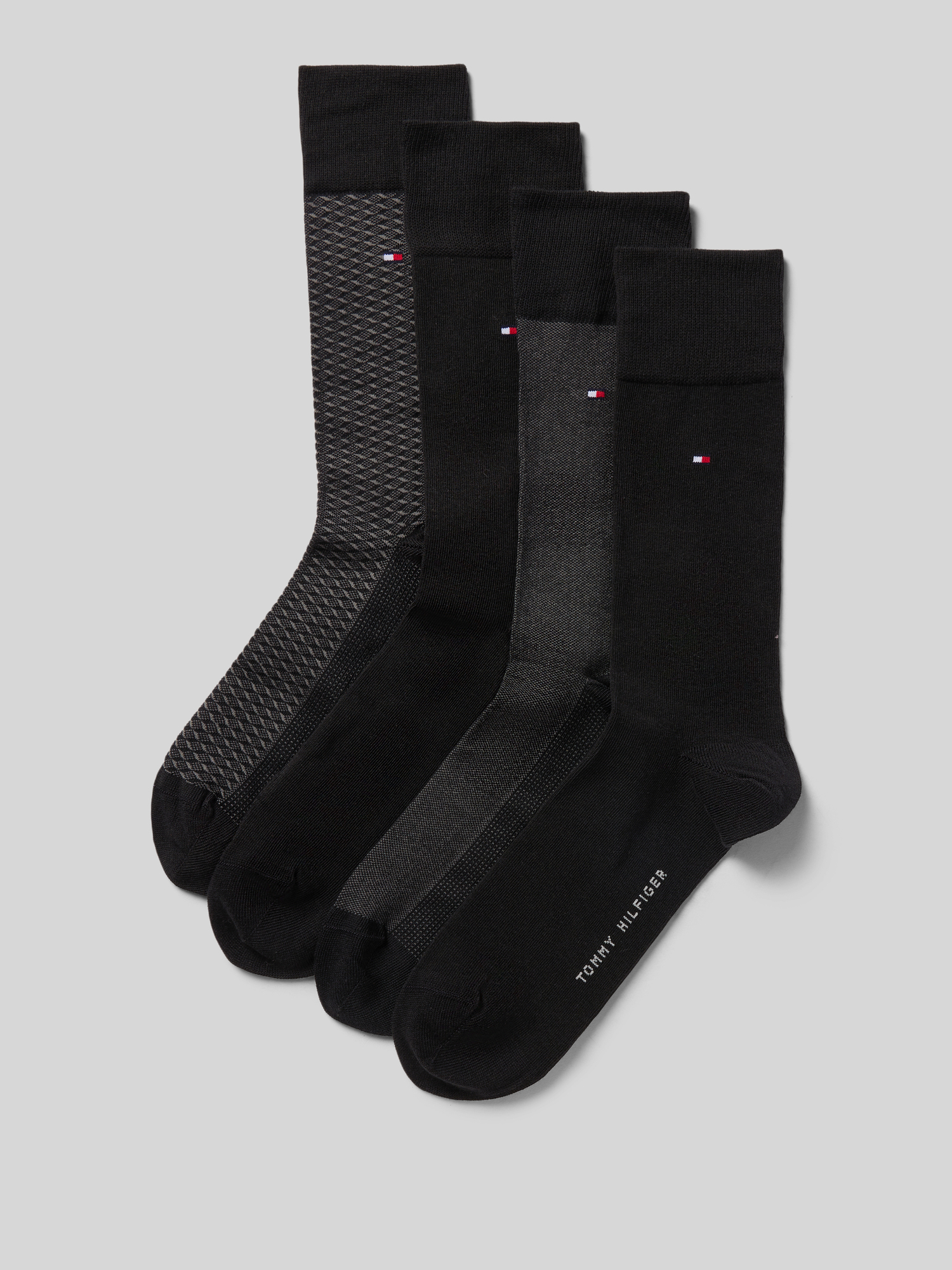 Tommy Hilfiger Herren Schwarz Socken, Gr. 39-42