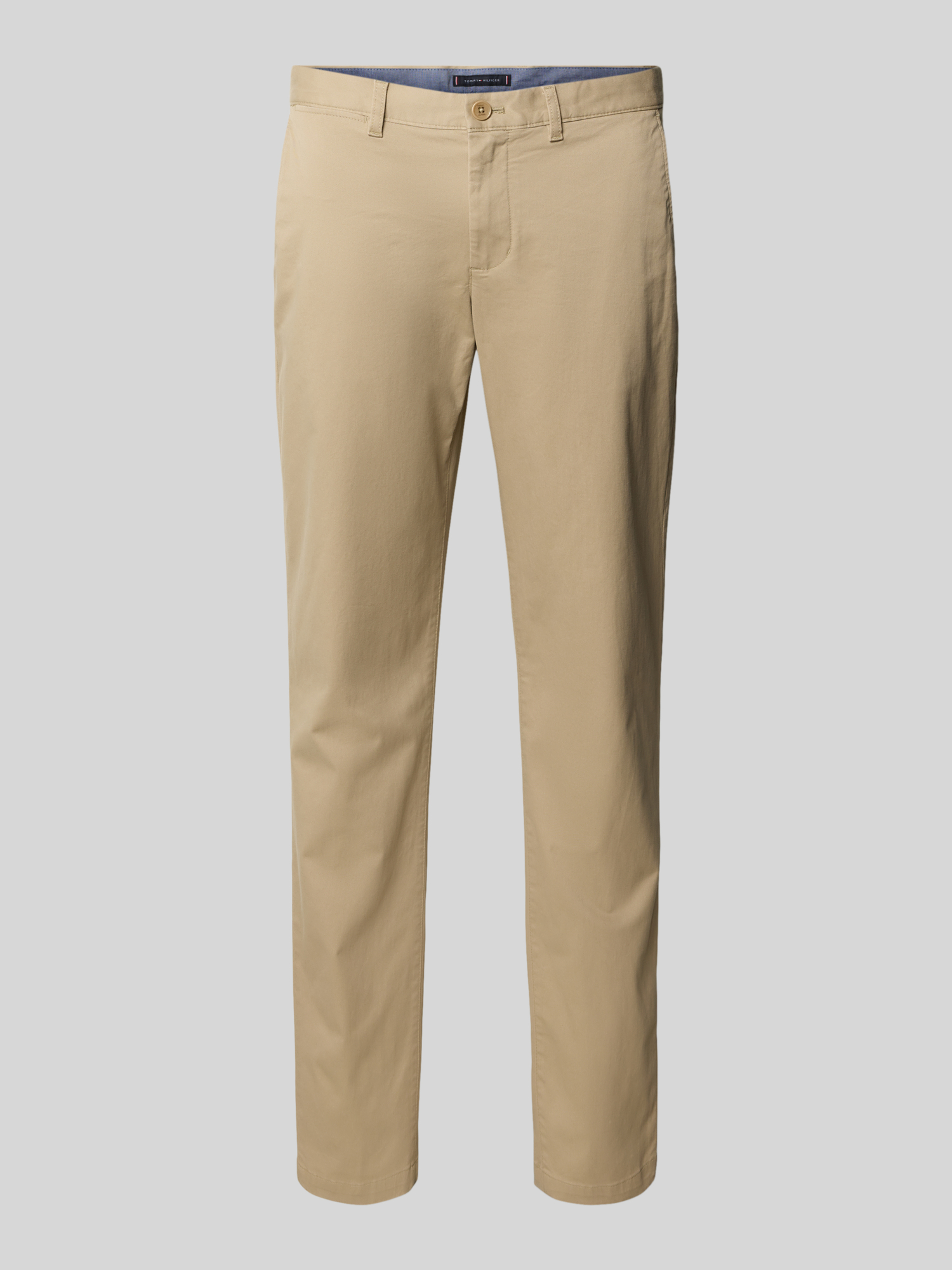 Tommy Hilfiger Herren Chino Hose Regular Fit Beige Größe 36/36 - Bild 2