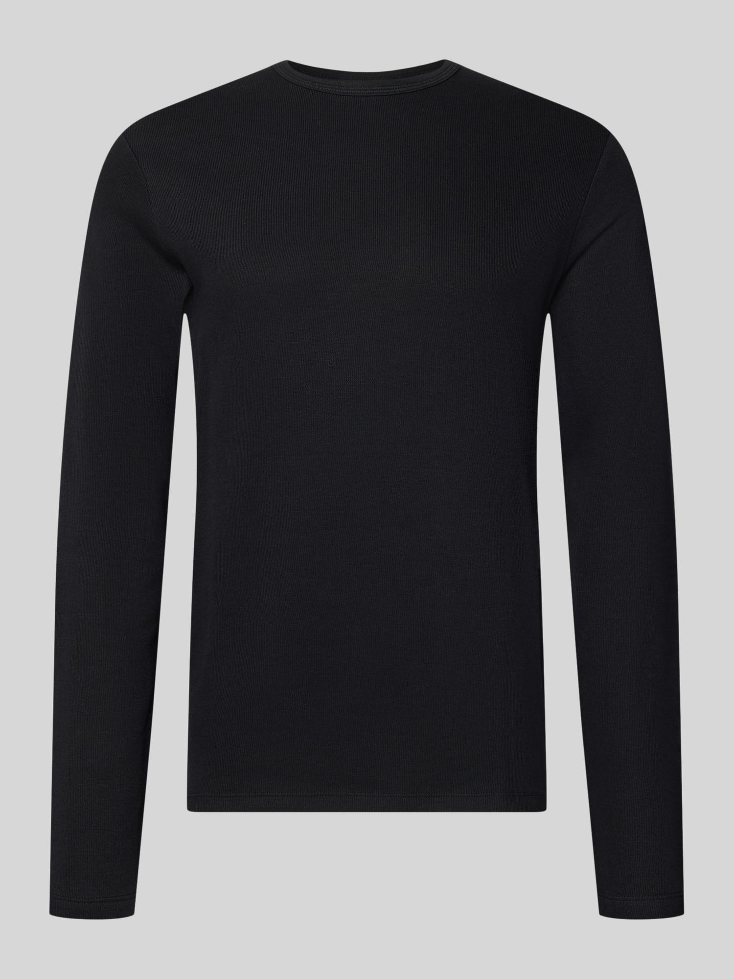 Lindbergh Herren Schwarz Langarmshirts, Gr. L
