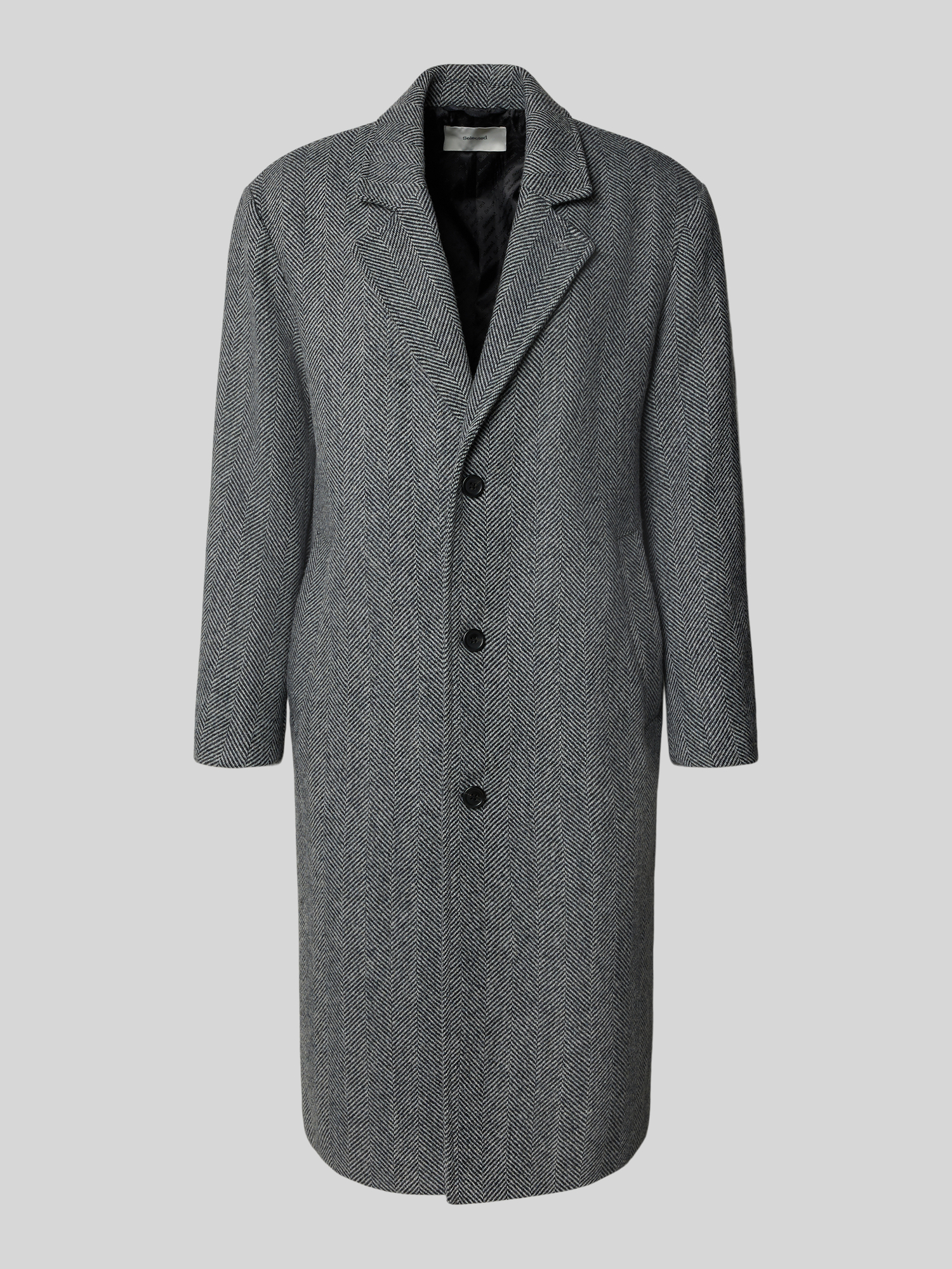 Selected Homme - Wollmantel - Dunkelgrau - Gr. XL