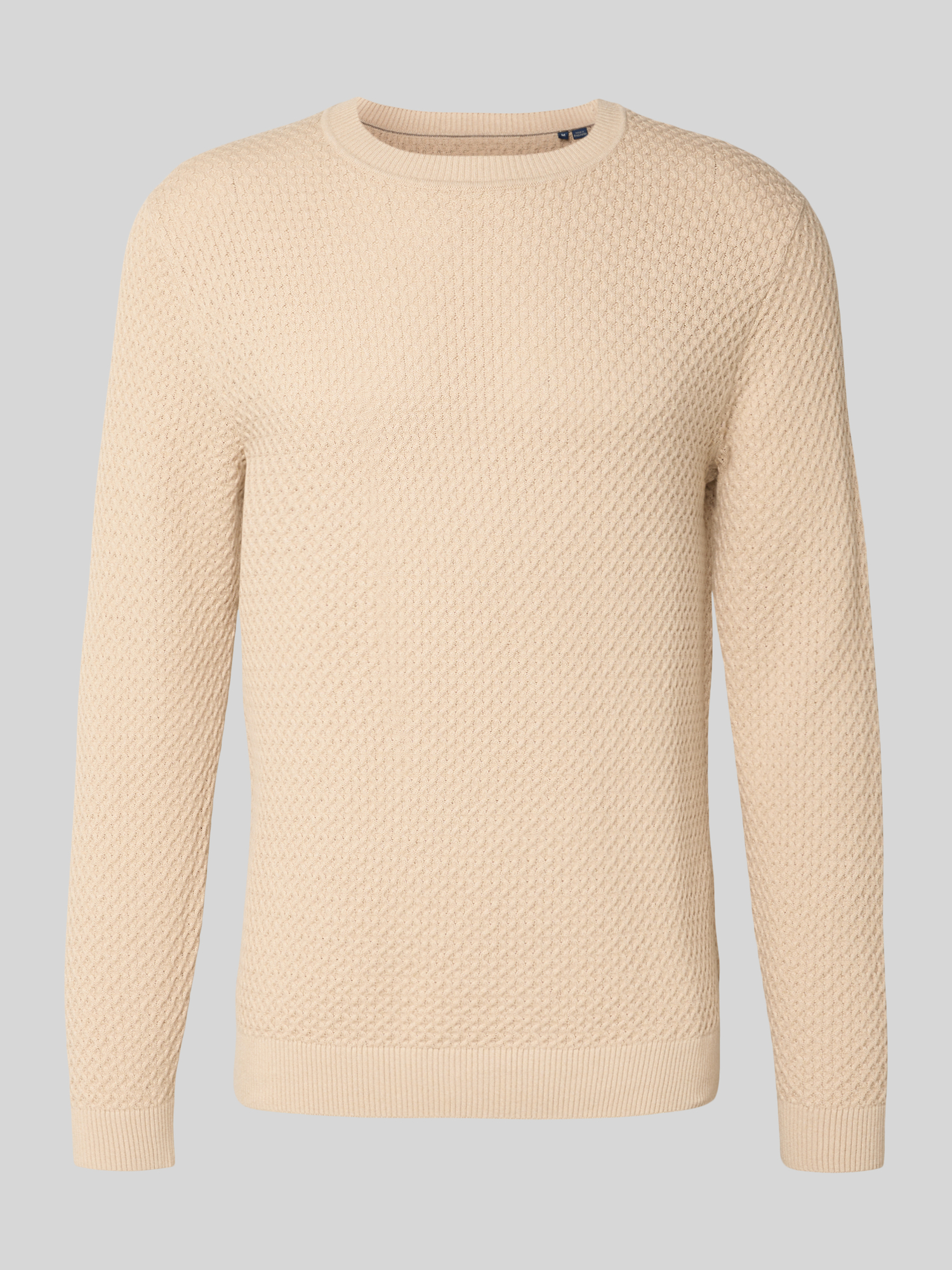 Jack & Jones Premium Herren Pullover Strickpullover Baumwolle Rundhalsausschnitt Offwhite XL