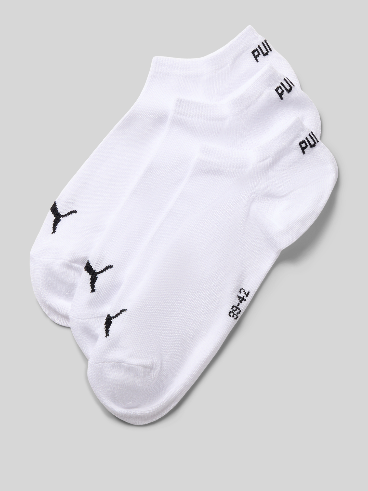 VAN GRAAF Puma Herren Weiß Sneakersocken Im 3Er-Pack Baumwolle Größe 43-46 - Bild 3