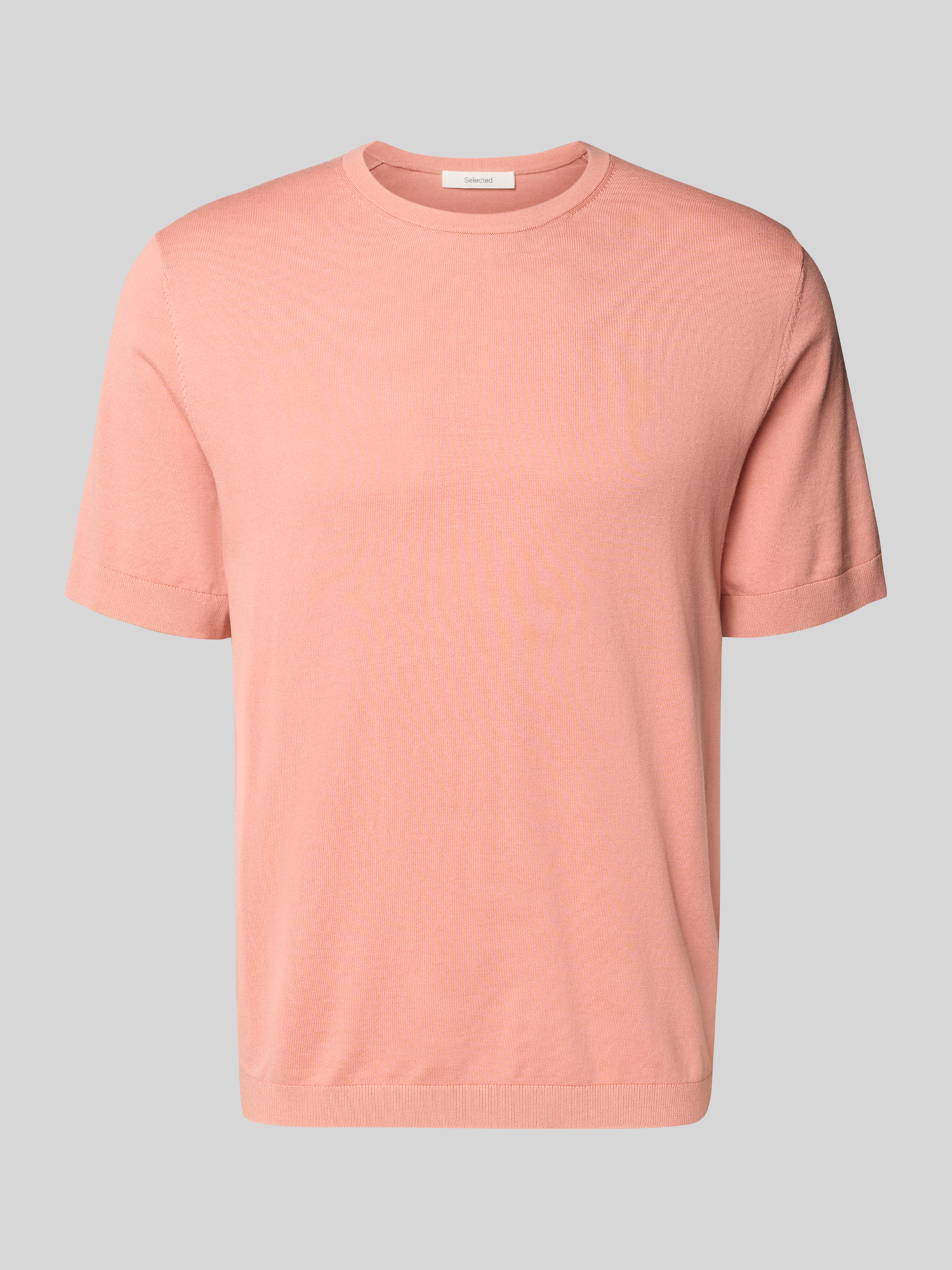 Selected Homme Herren T-Shirt 100% Bio-Baumwolle Gr. L Altrosa
