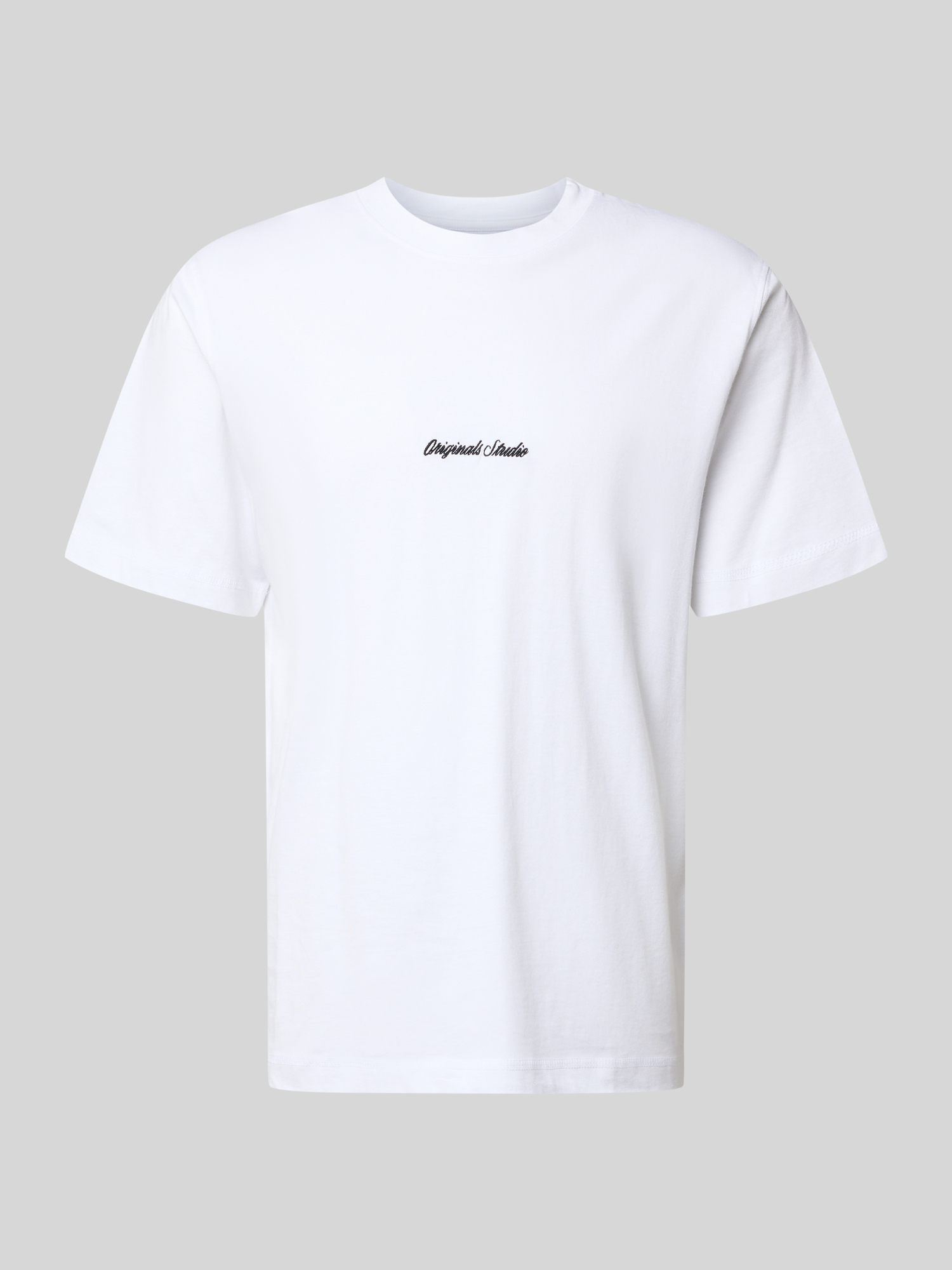 Jack & Jones Herren T-Shirt Regular Fit Baumwolle Weiss XL