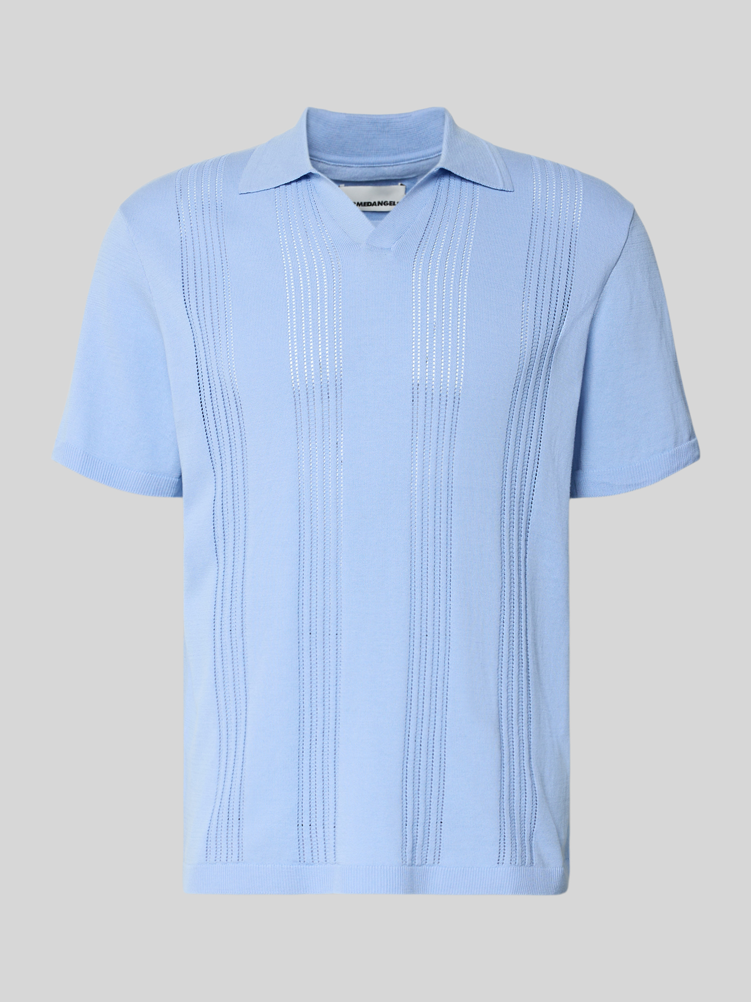 ARMEDANGELS Herren Poloshirt - Hellblau - Bio-Baumwolle - Gr. XL