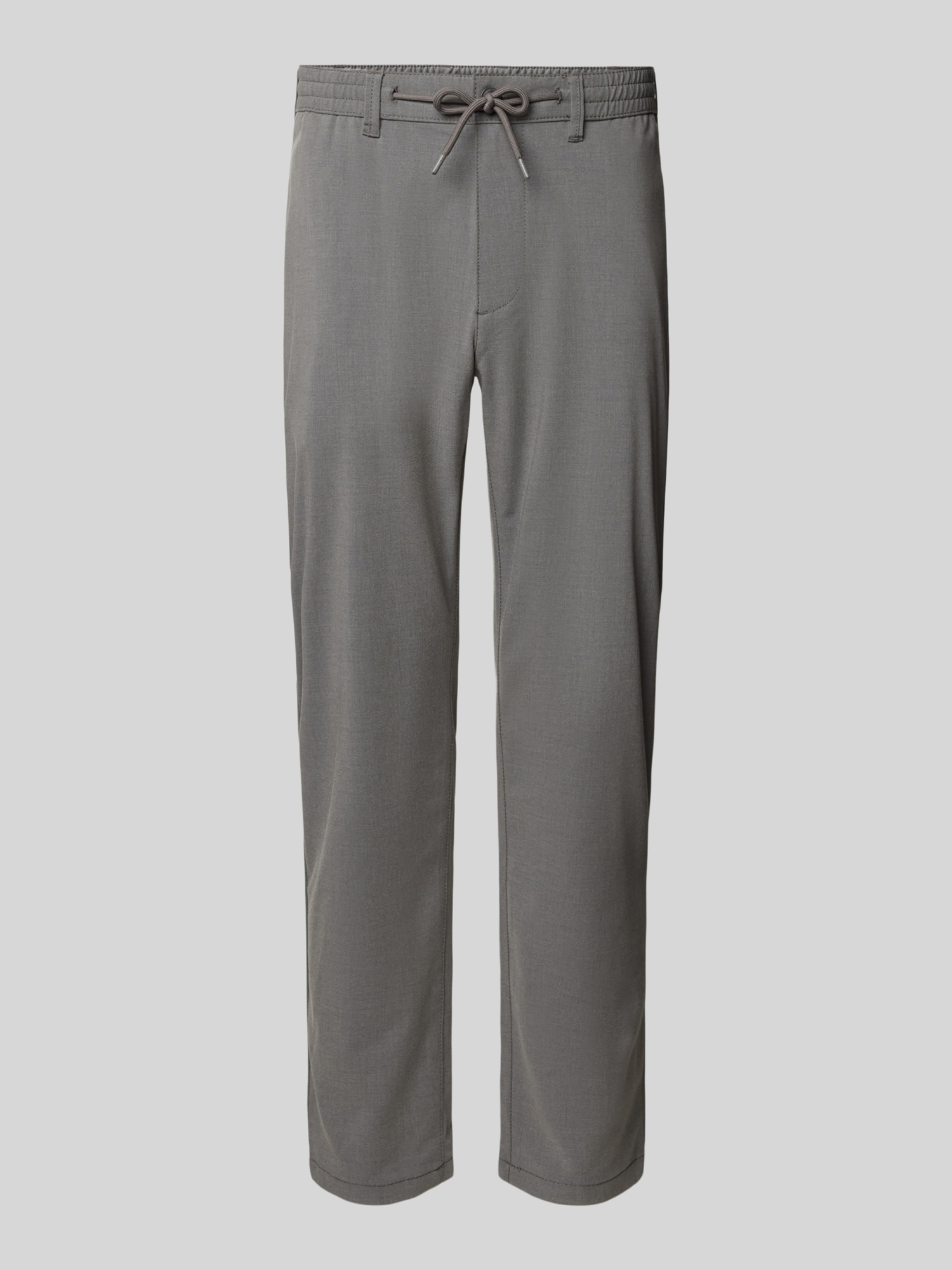MCNEAL Herren Stoffhose Tapered Fit Mittelgrau Gr. L Viskose