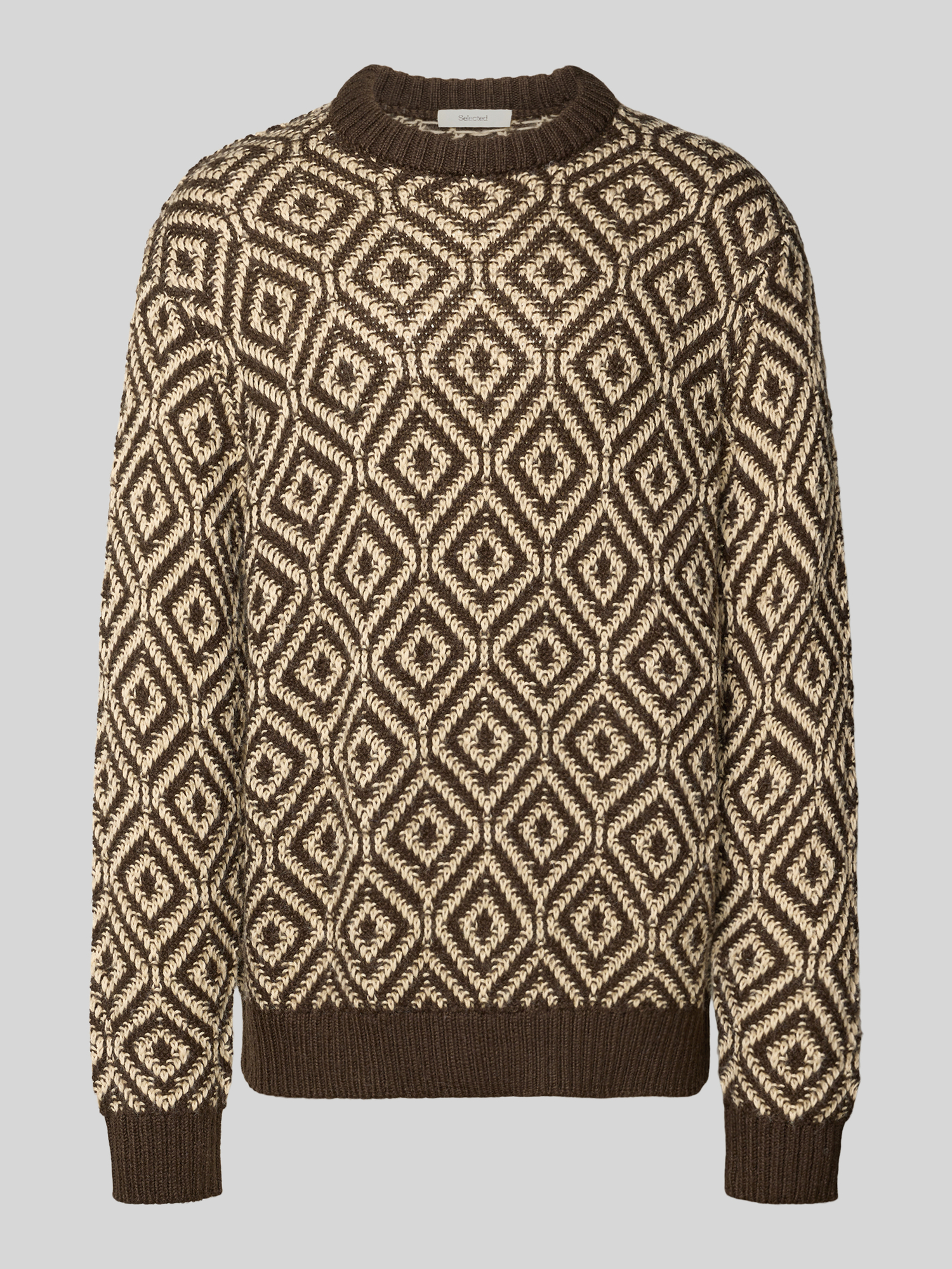 Selected Homme Pullover - Dunkelbraun - Gr. M
