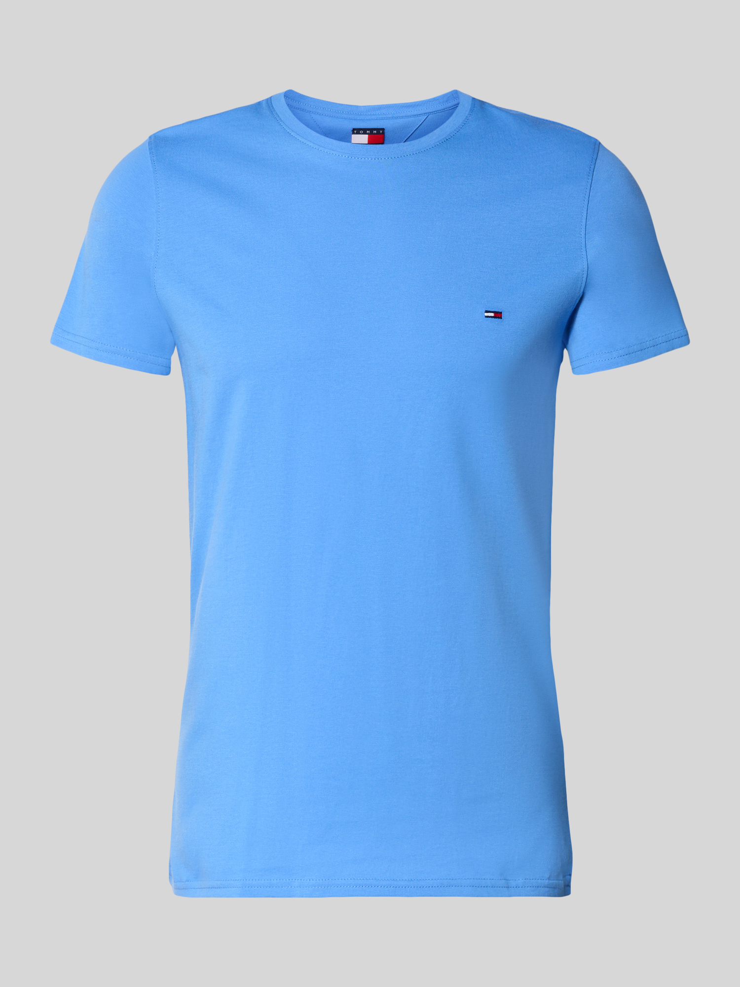 Tommy Jeans - Herren T-Shirt - Hellblau - Baumwolle - Gr. XXL