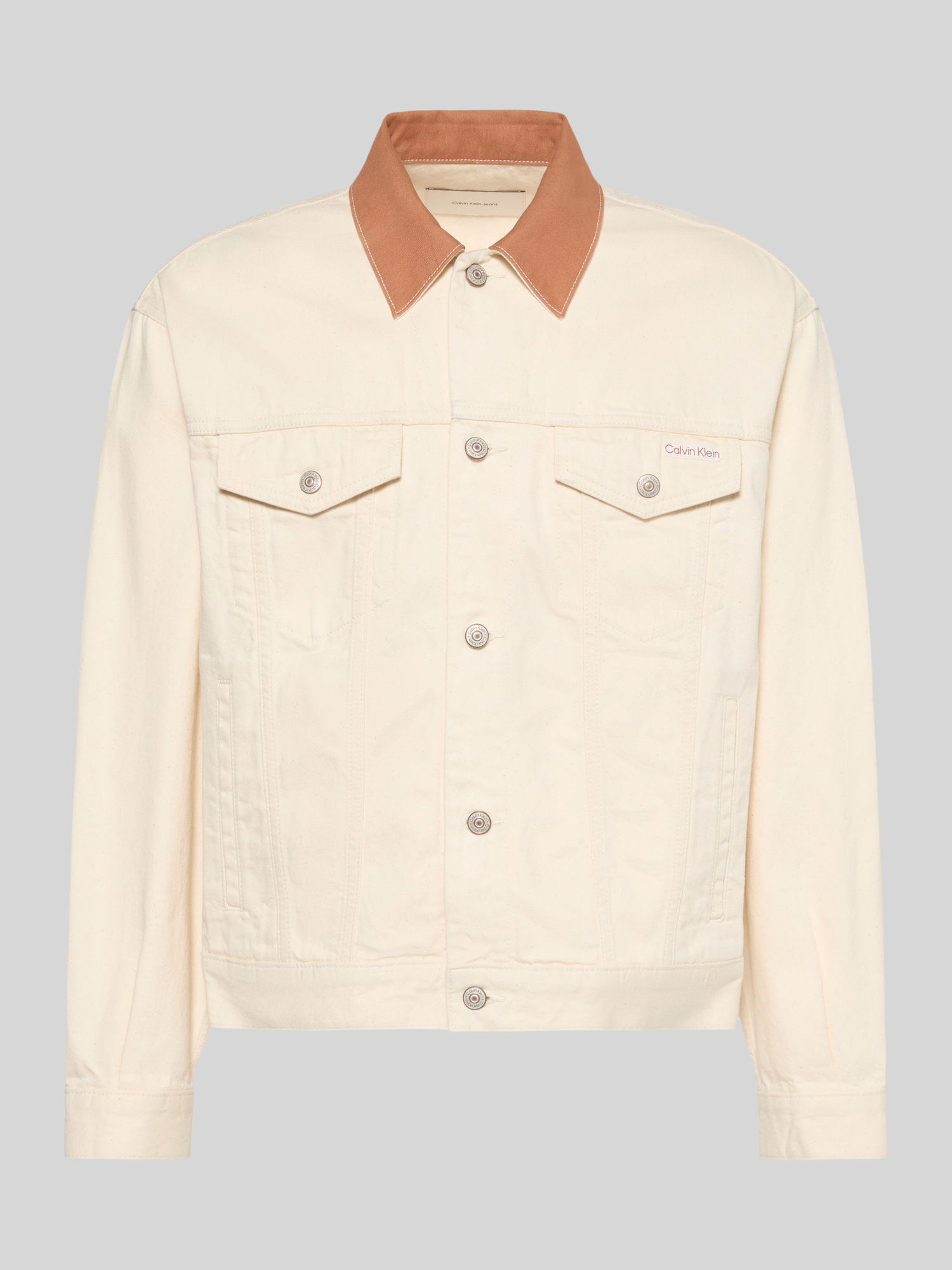Calvin Klein Jeans - Herren - Jeansjacke - Größe L - Offwhite