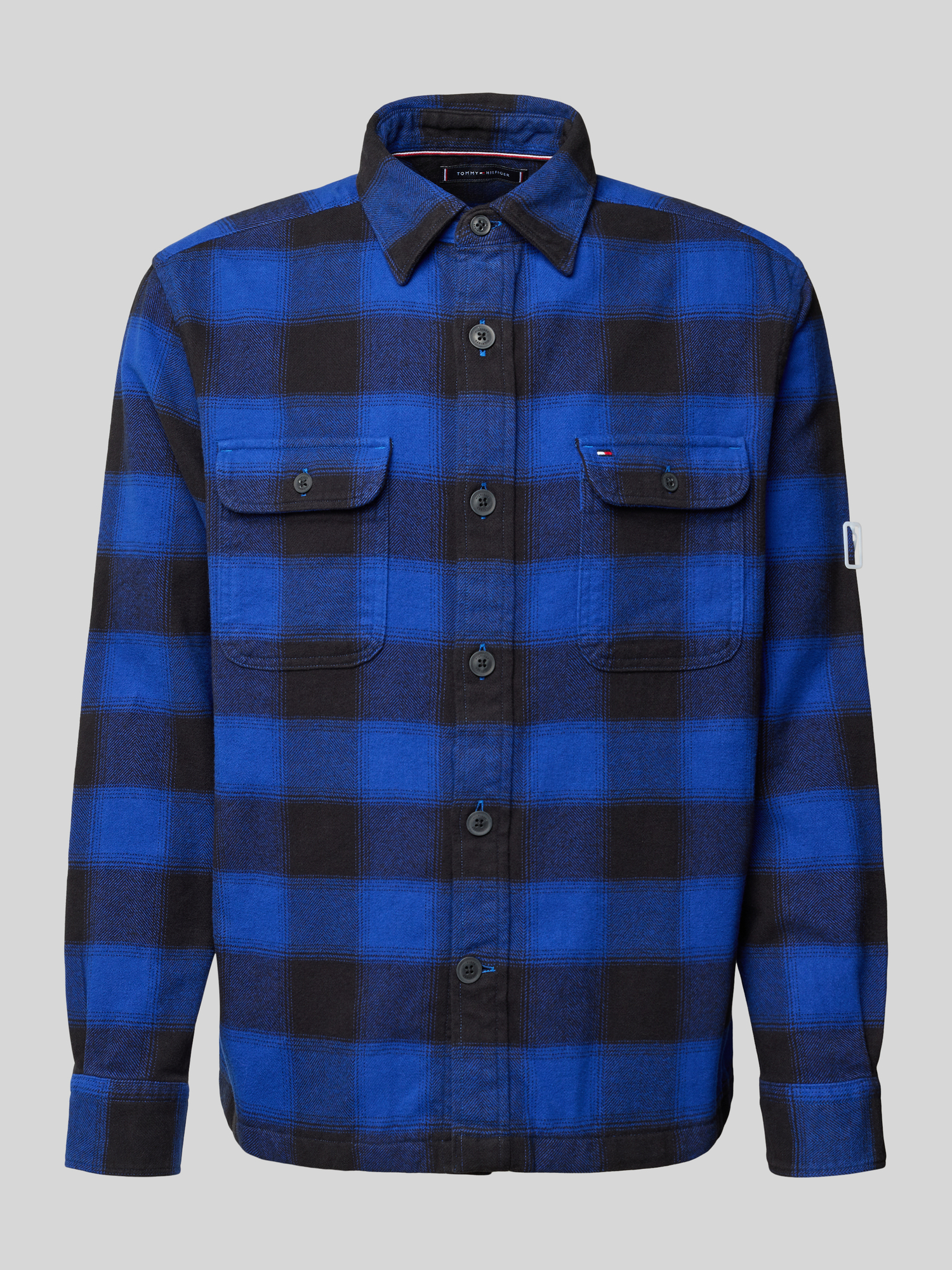 Tommy Hilfiger - Herren - Freizeithemd - M - Royal - Baumwolle