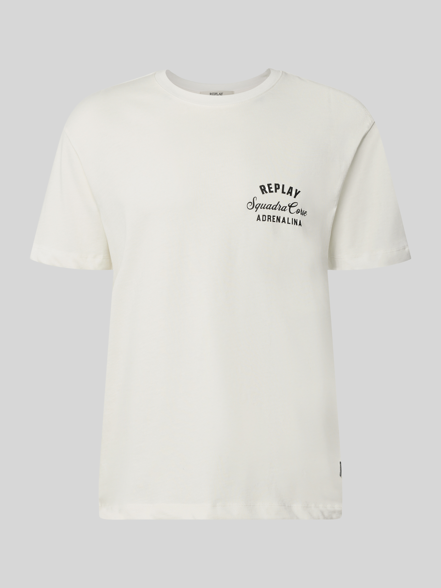 Replay - Herren - T-Shirt - M - Offwhite - Regular Fit