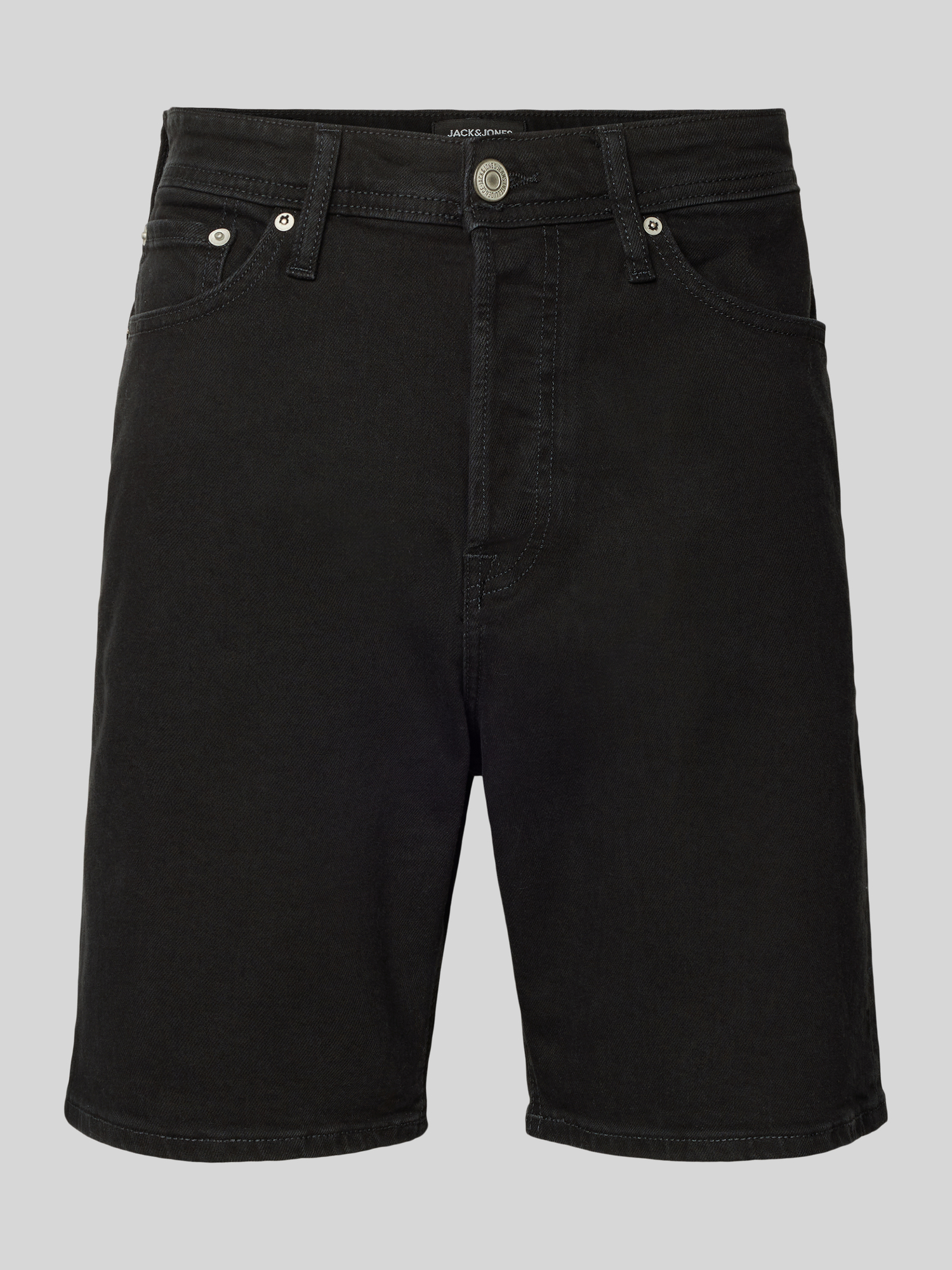 Jack & Jones Schwarz Jeans Shorts Tony Original In Black Denim - Bild 3