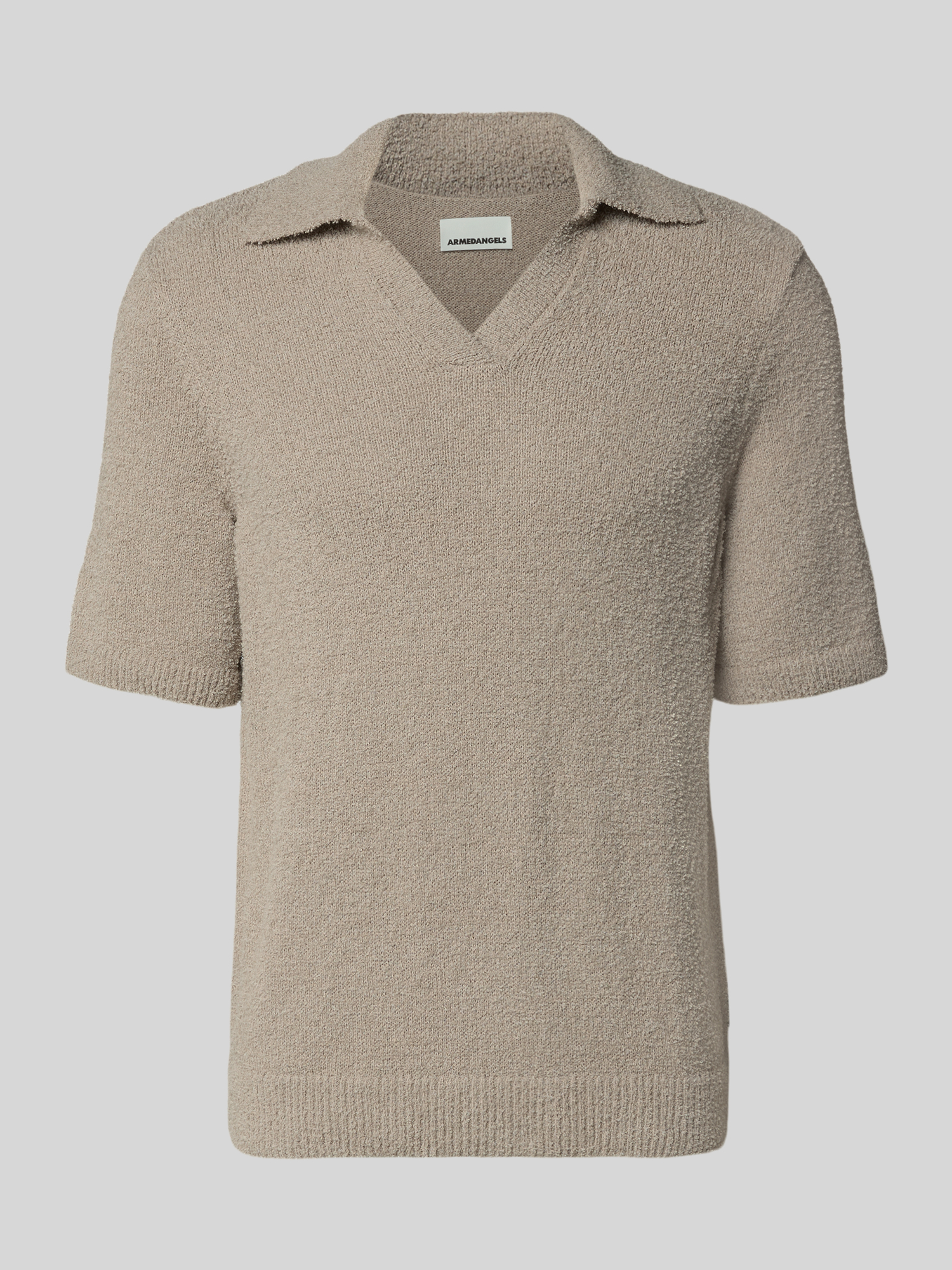 ARMEDANGELS Herren Poloshirt Regular Fit Gr. L Sand