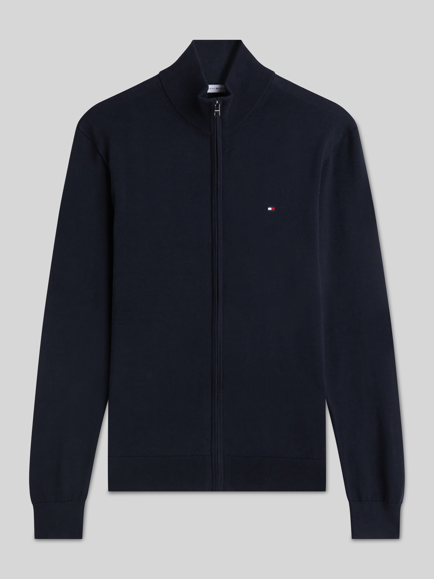 Tommy Hilfiger Essential Cotton Zip Thru, Blue - Bild 5