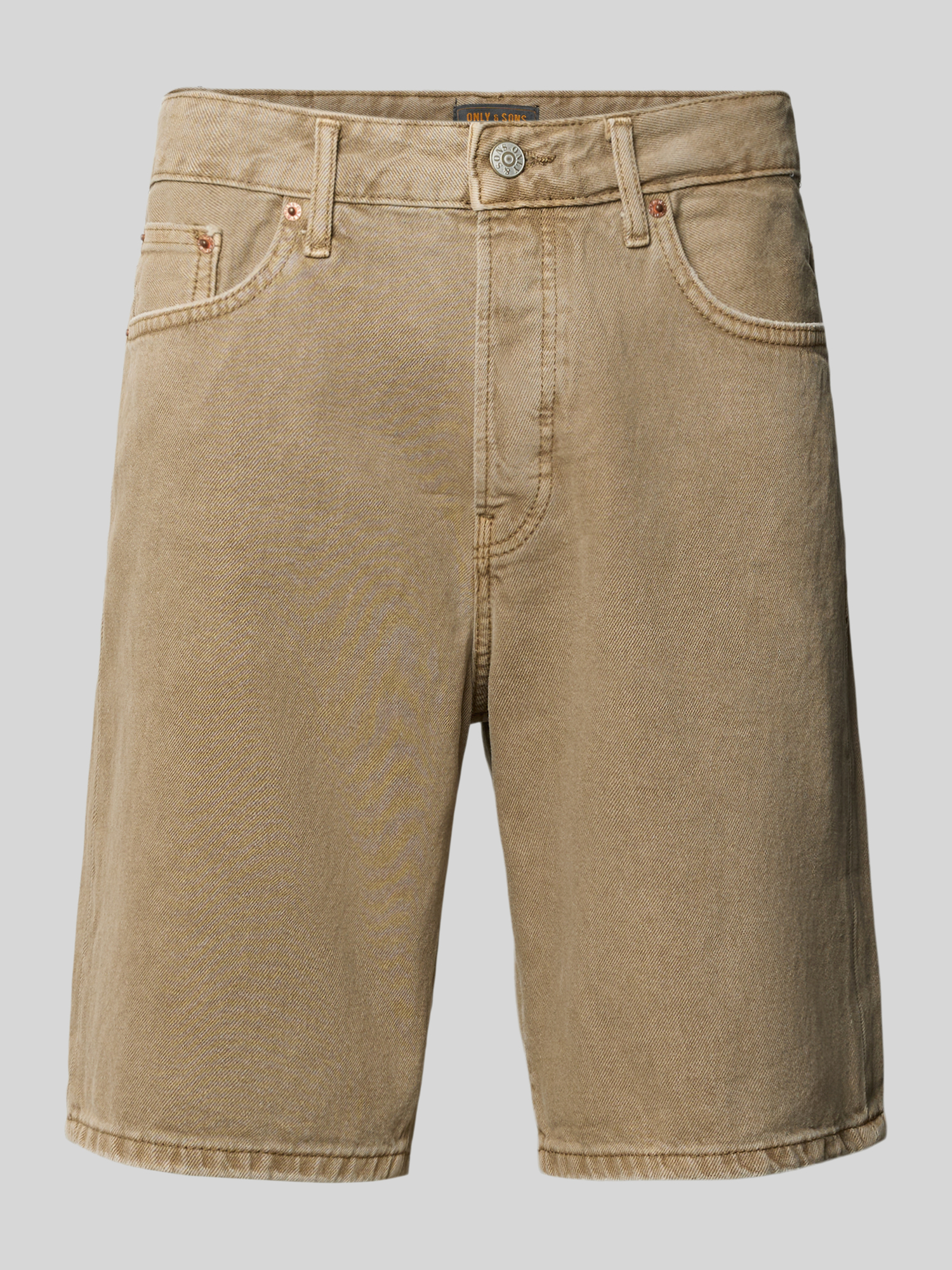 Only & Sons Herren Jeansshorts Gr. M Sand