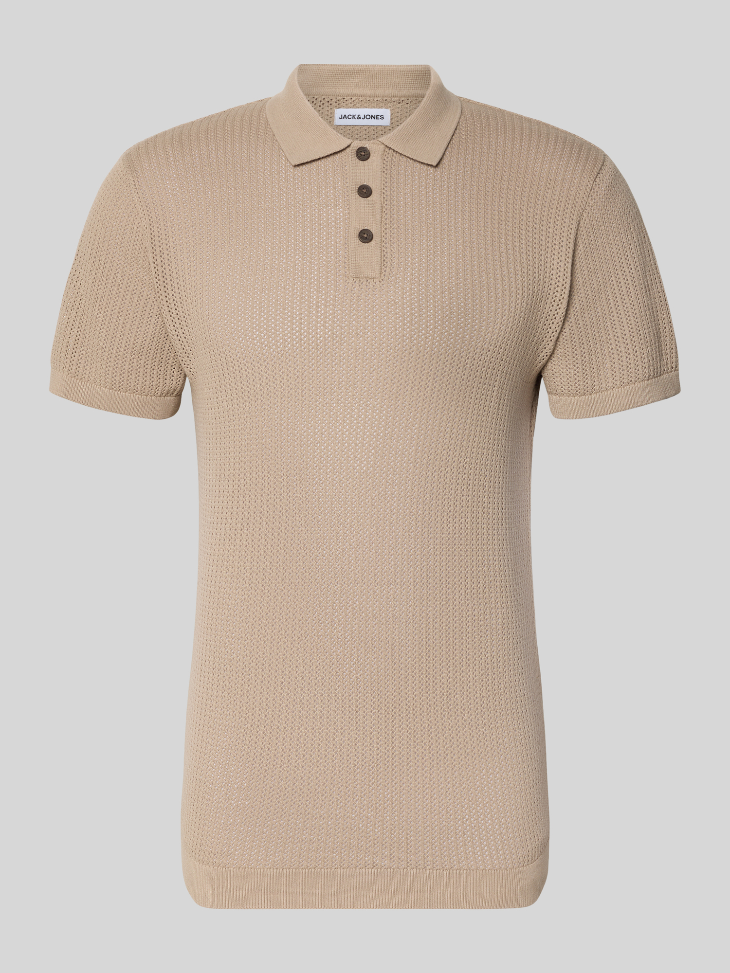 Jack & Jones Herren Poloshirt - Baumwolle Mix - Größe XXL - Beige