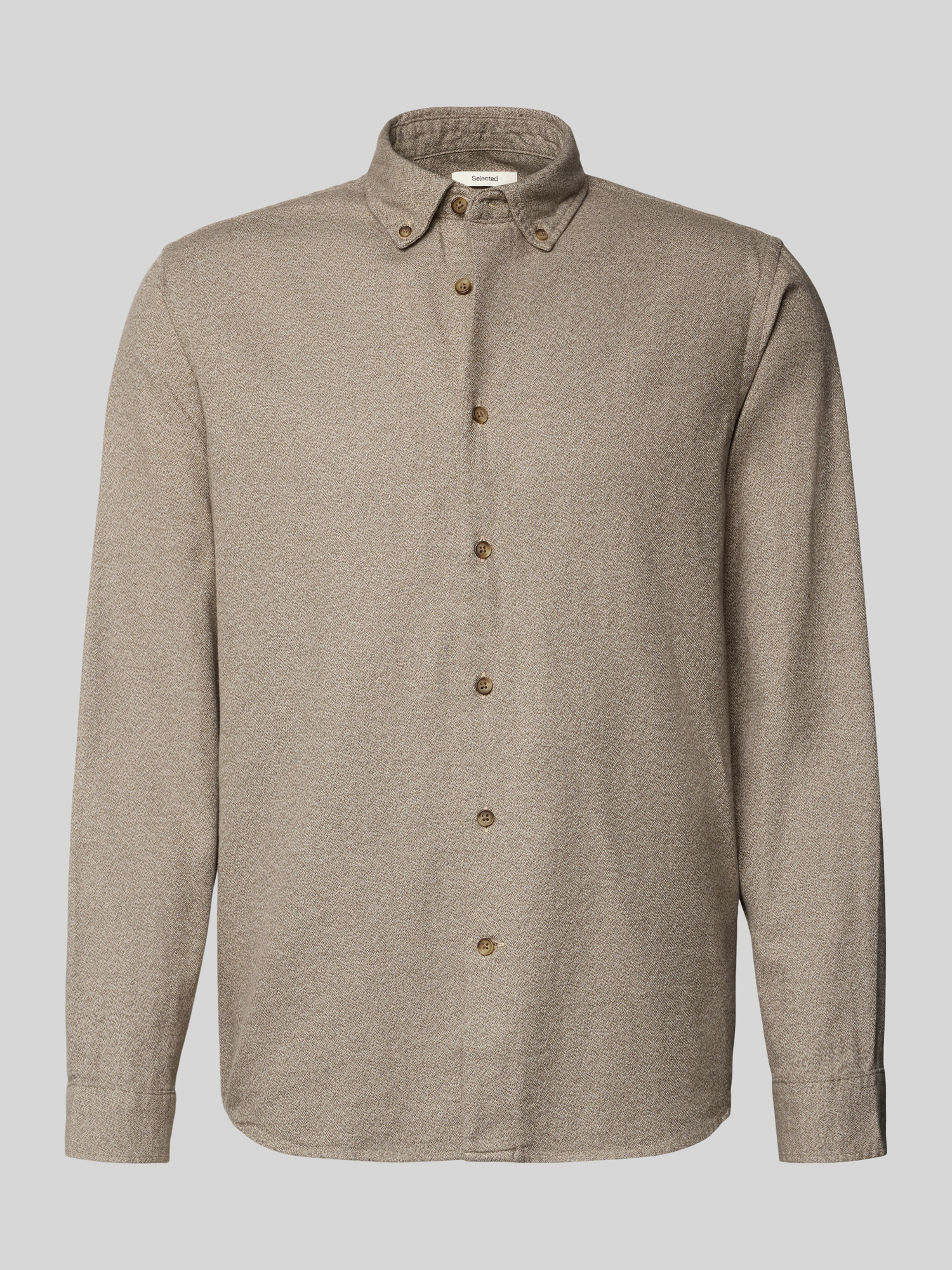 Selected Homme Hemd Regular Fit Baumwolle Beige XL