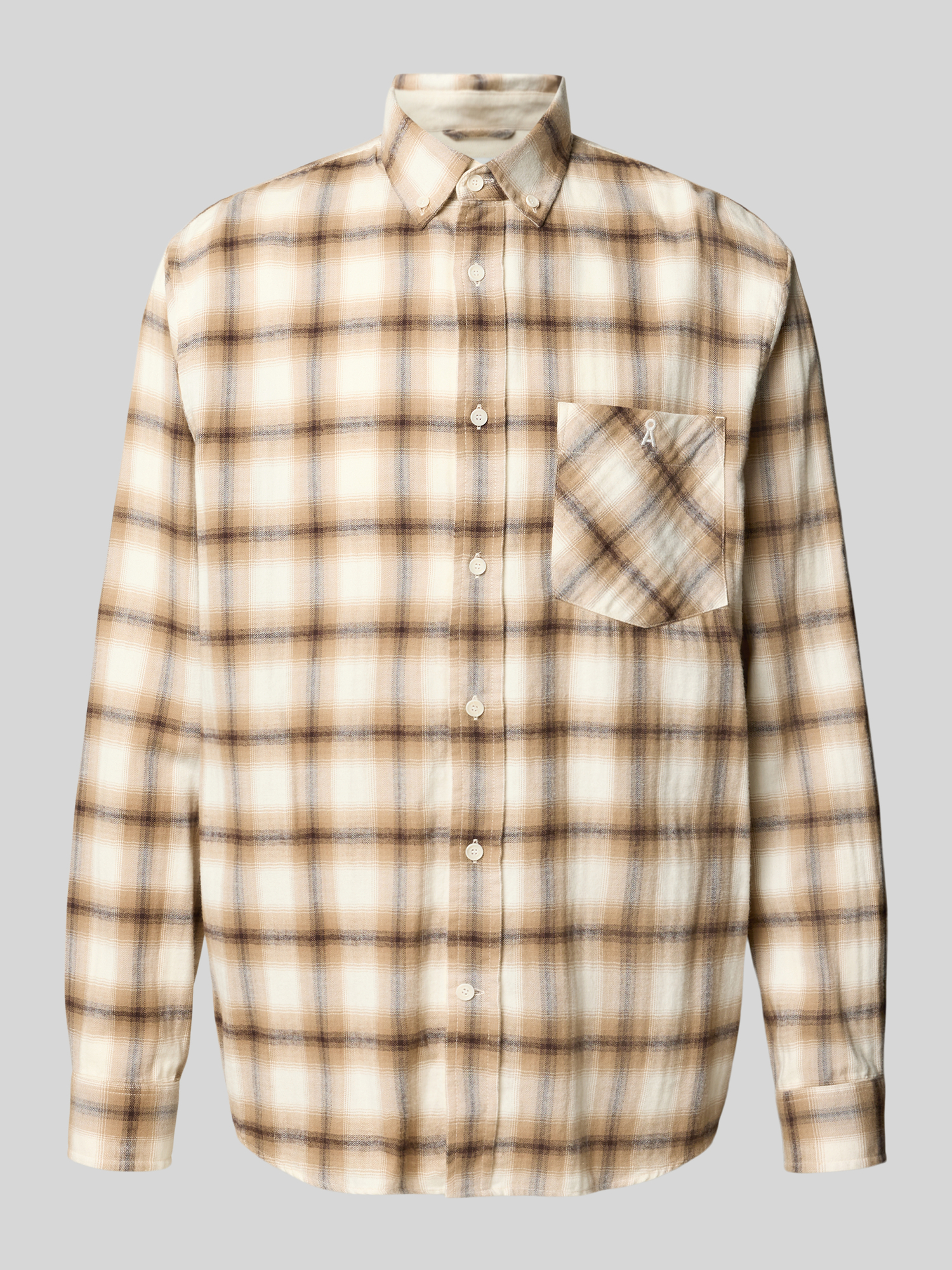 Armedangels - Cotton Check Longsleeve Shirt Honey Reed - Gr. - Xxl - Bild 4