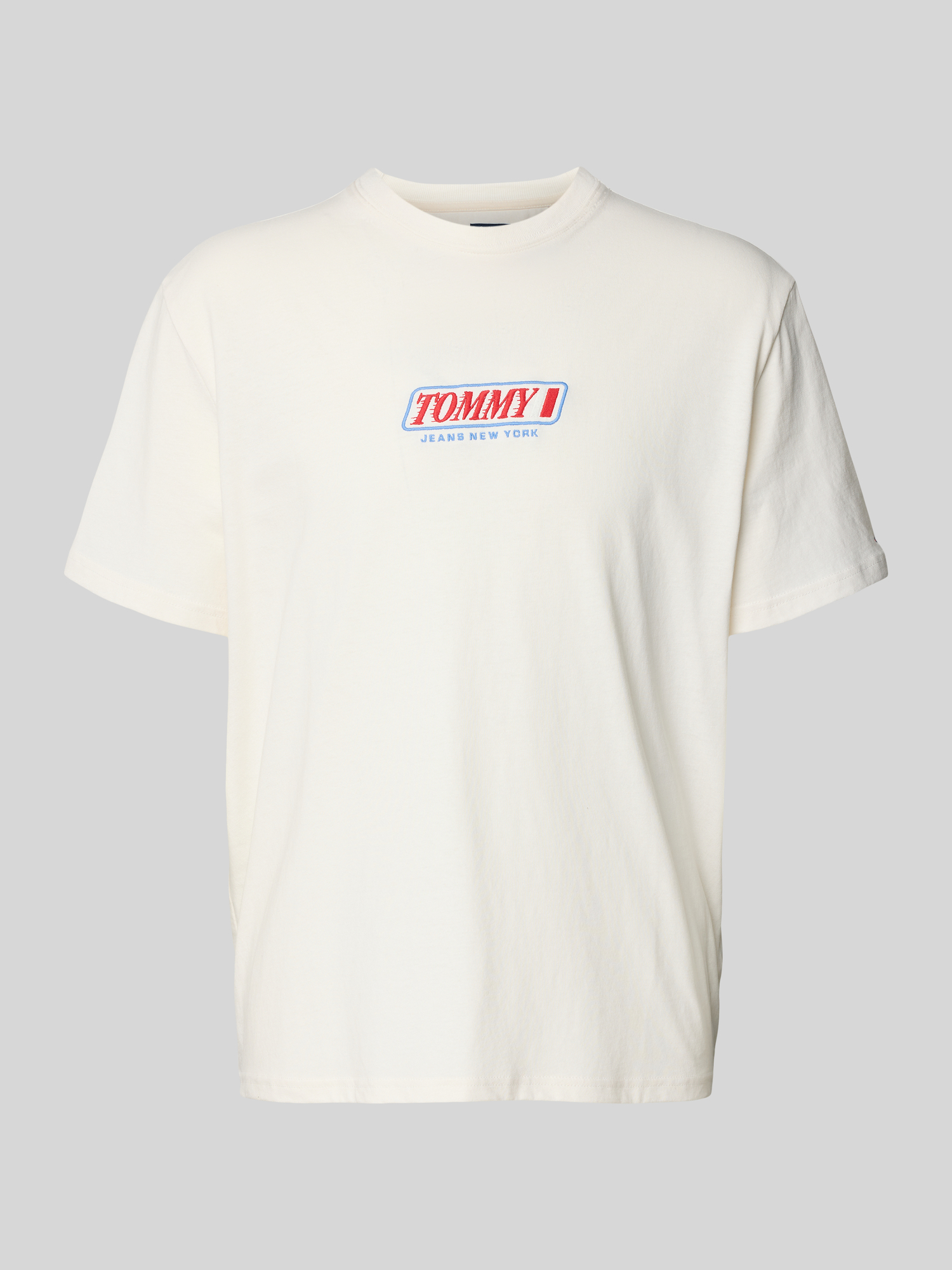 Tommy Jeans - T-Shirt für Herren - Baumwolle - M - Offwhite
