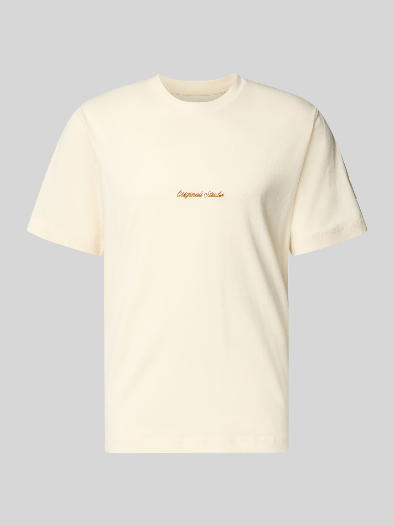Jack & Jones Herren T-Shirt - Baumwolle - Offwhite - L