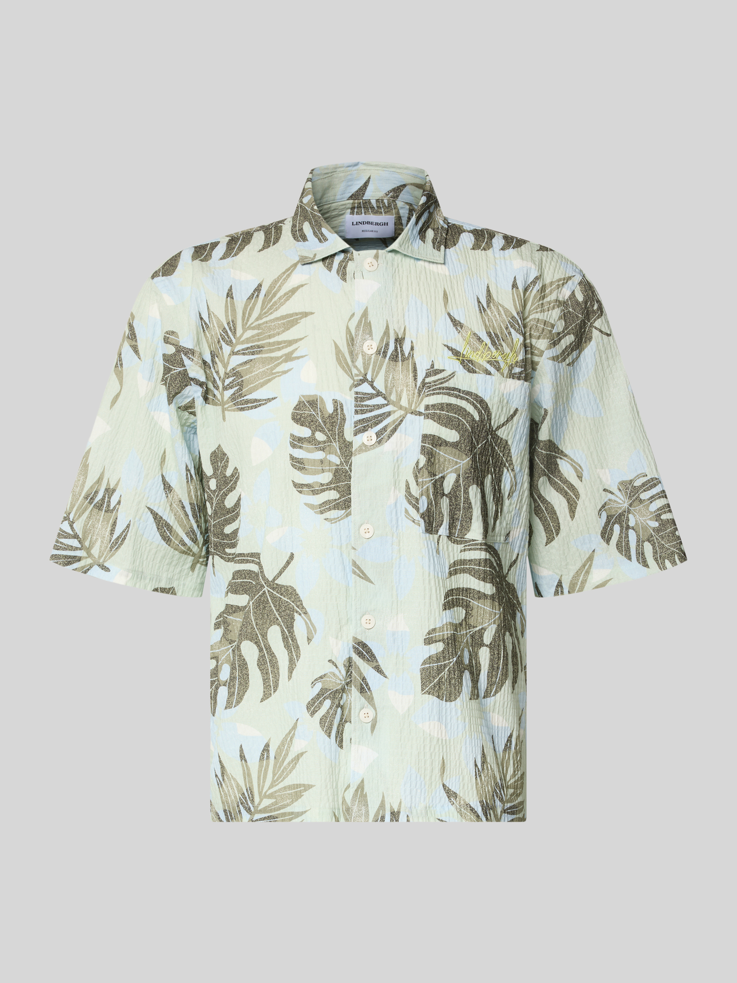 Lindbergh - Freizeithemd - Herren - Baumwolle - Grün - XXL