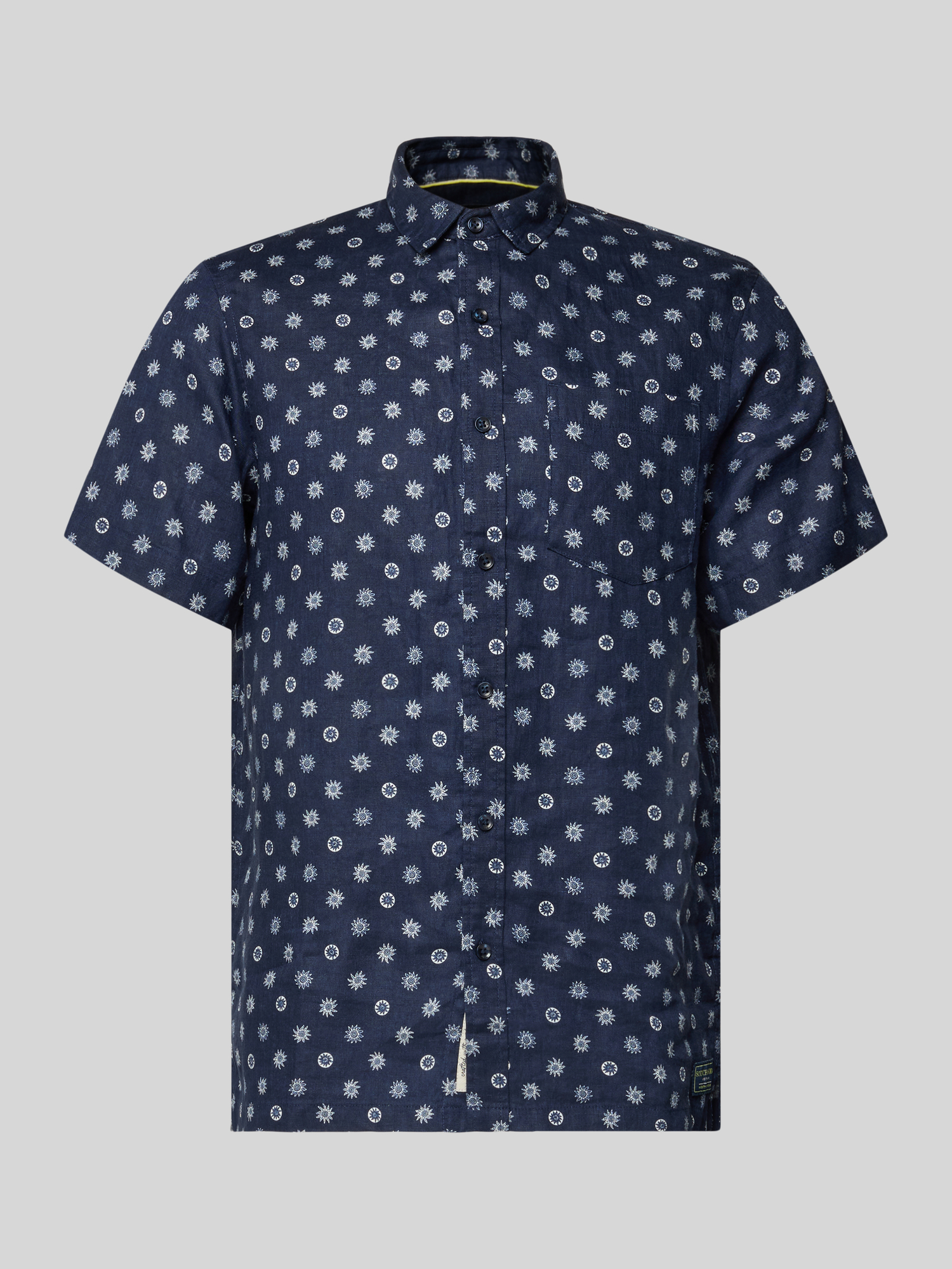 Scotch & Soda Herren Leinenhemd Gr. XXL Marine