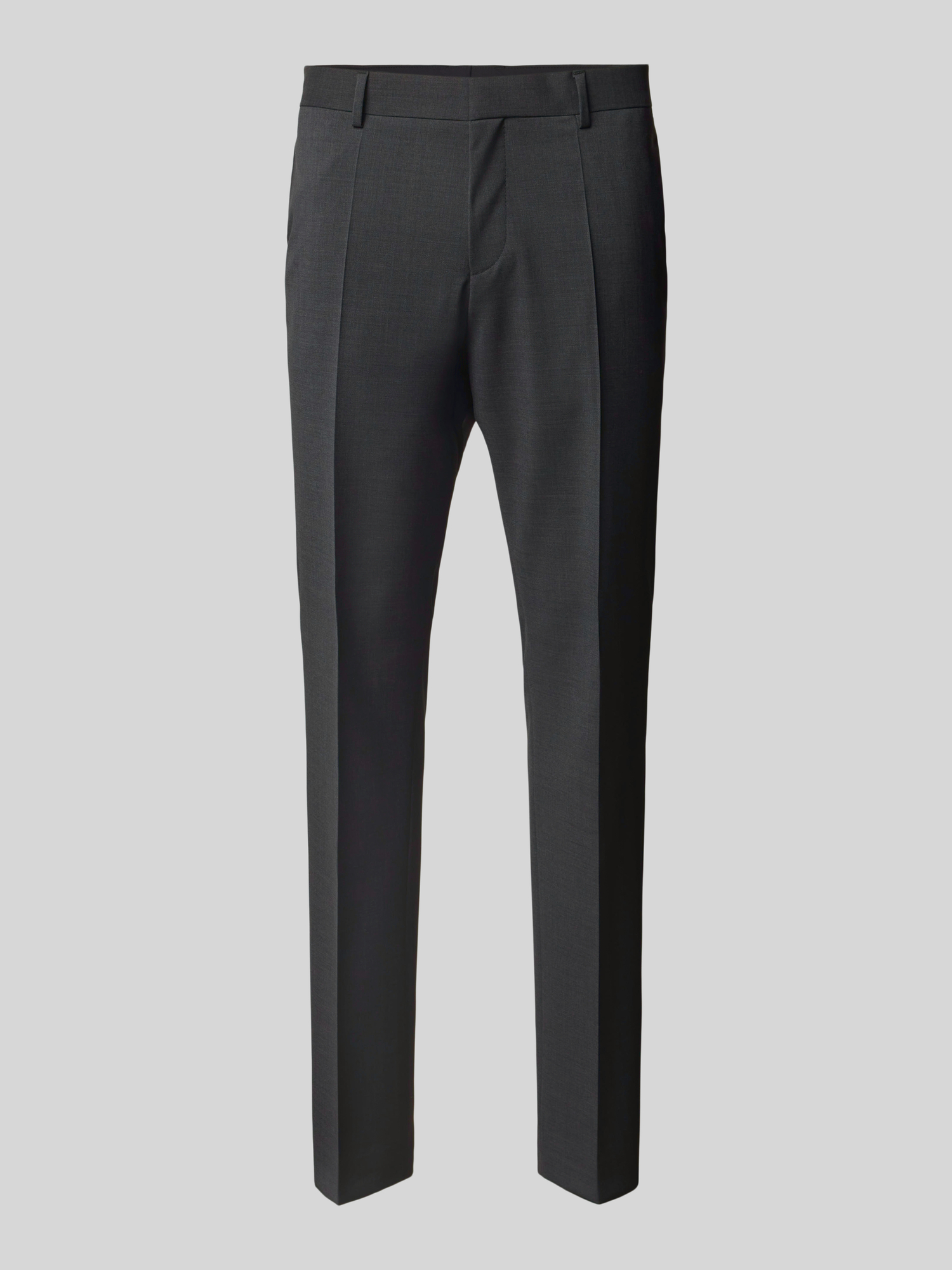 Boss Herren Anzughose Regular Fit Viskose Gr. 27 Anthrazit