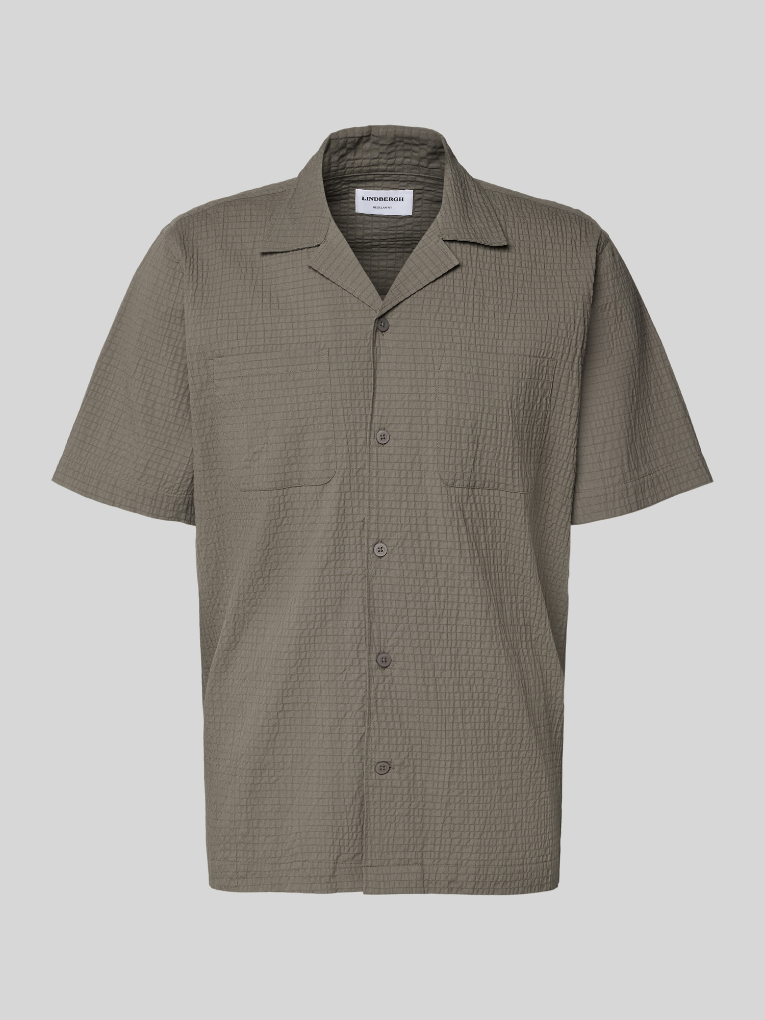 Lindbergh Herren Freizeithemden Khaki Gr. XL