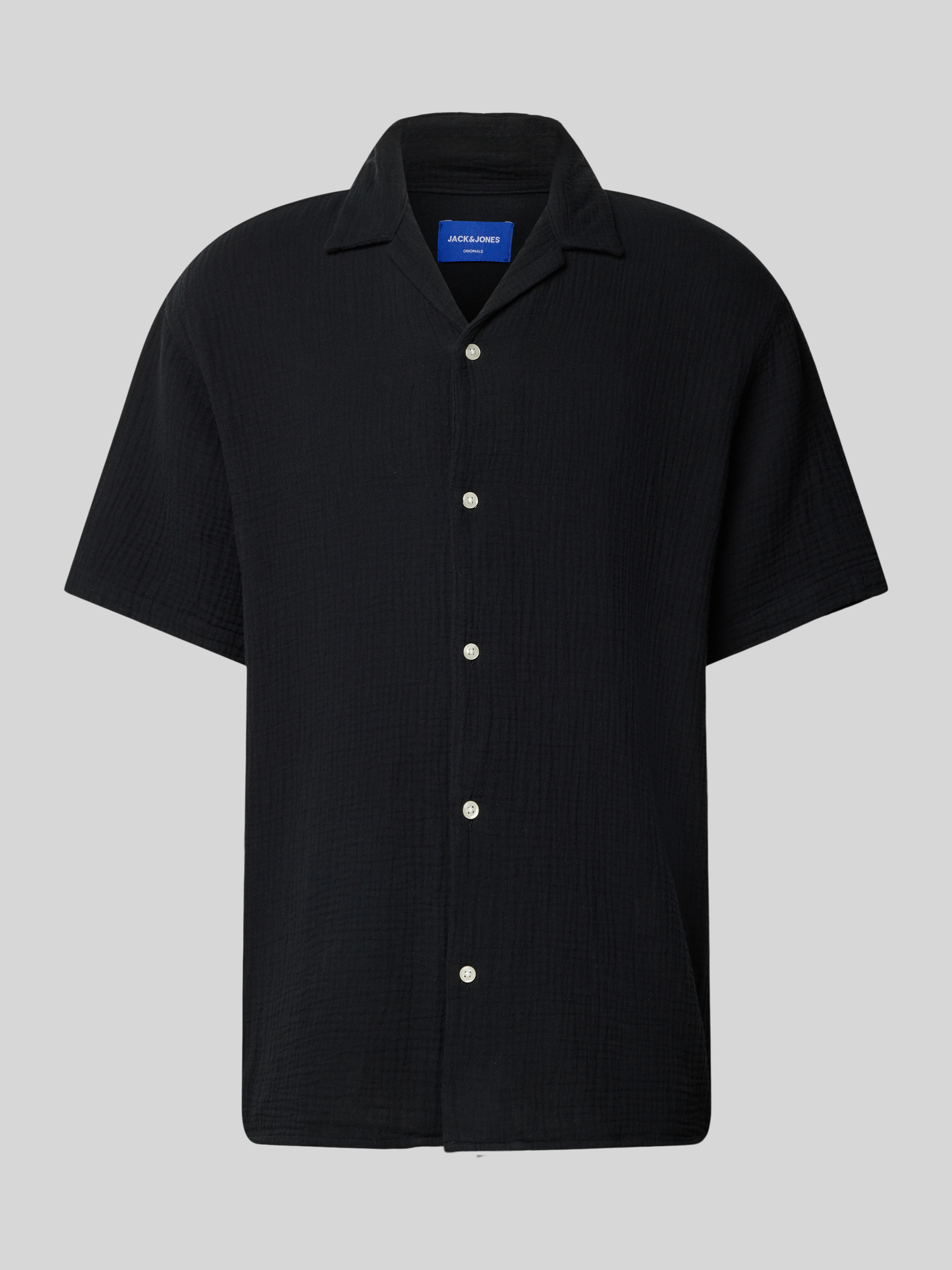 Jack & Jones Herren Freizeithemd Relaxed Fit Schwarz Gr. XL