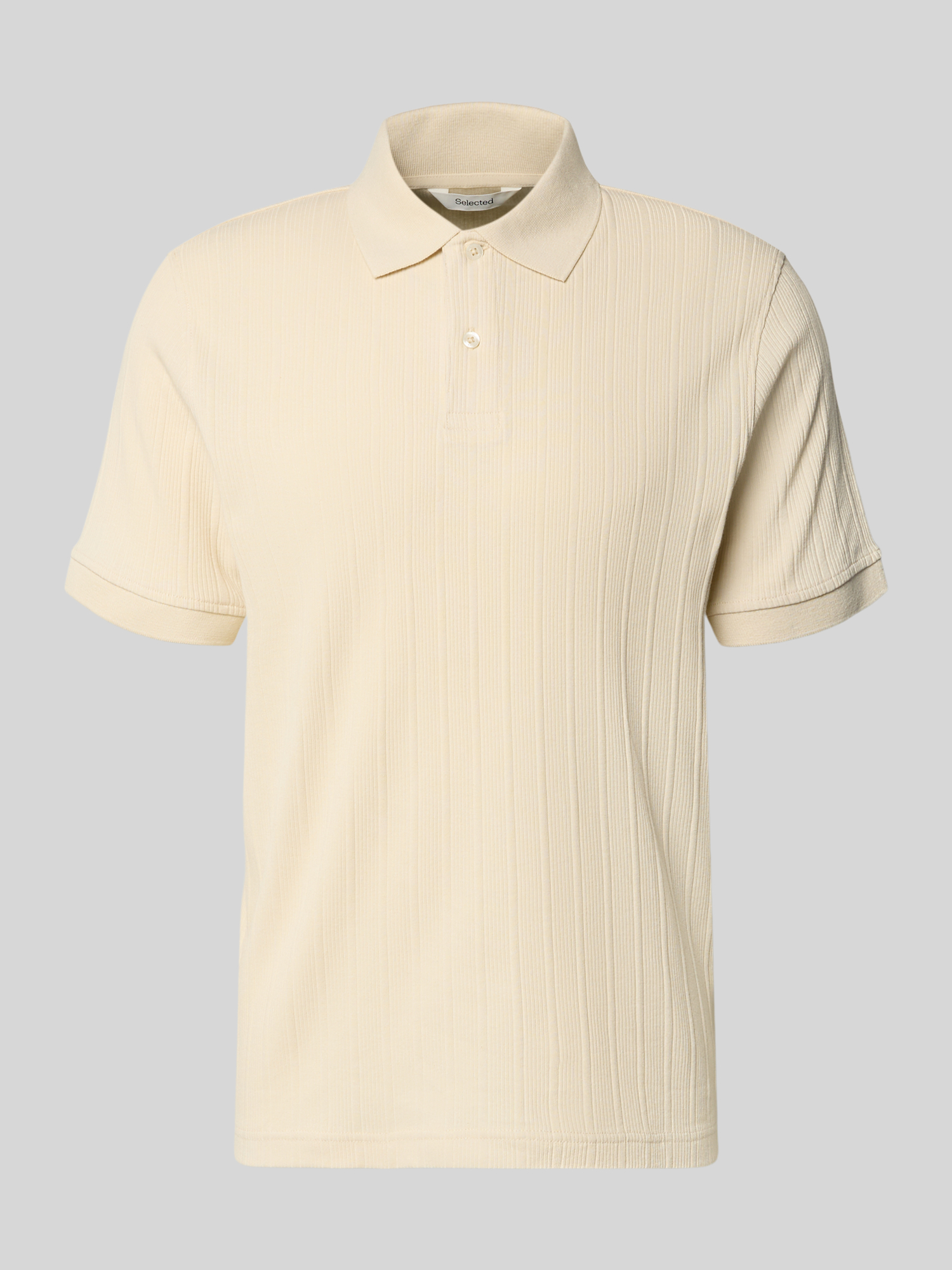 Selected Homme - Poloshirt - Herren - Sand - XL - Bio-Baumwolle