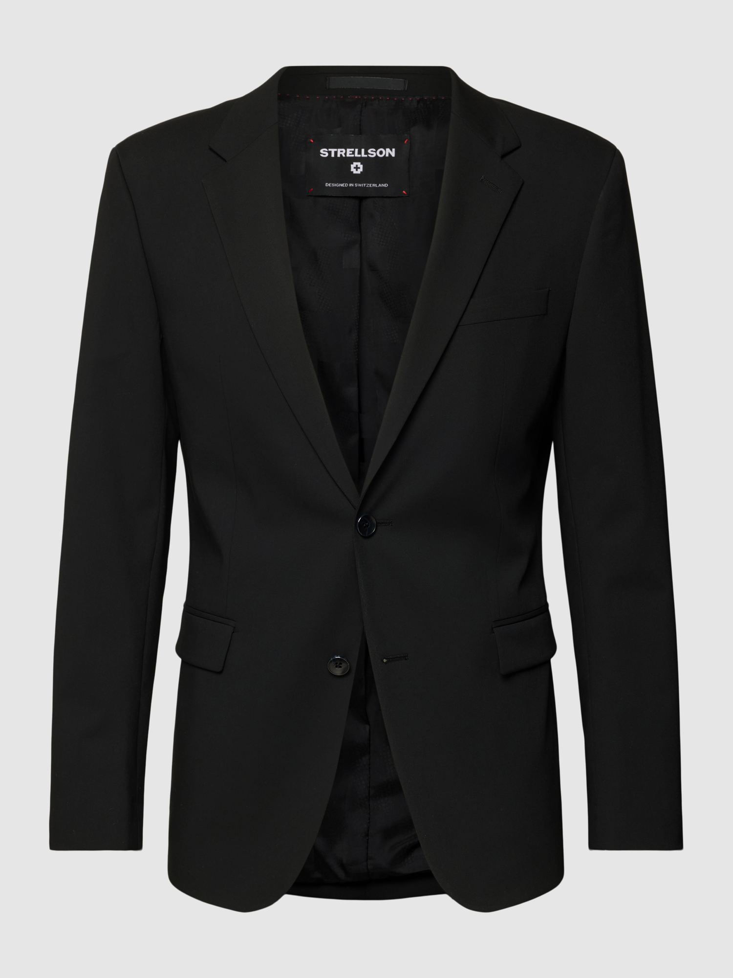 Strellson Herren Sakko Schwarz Gr. 52 Woll-Anteil