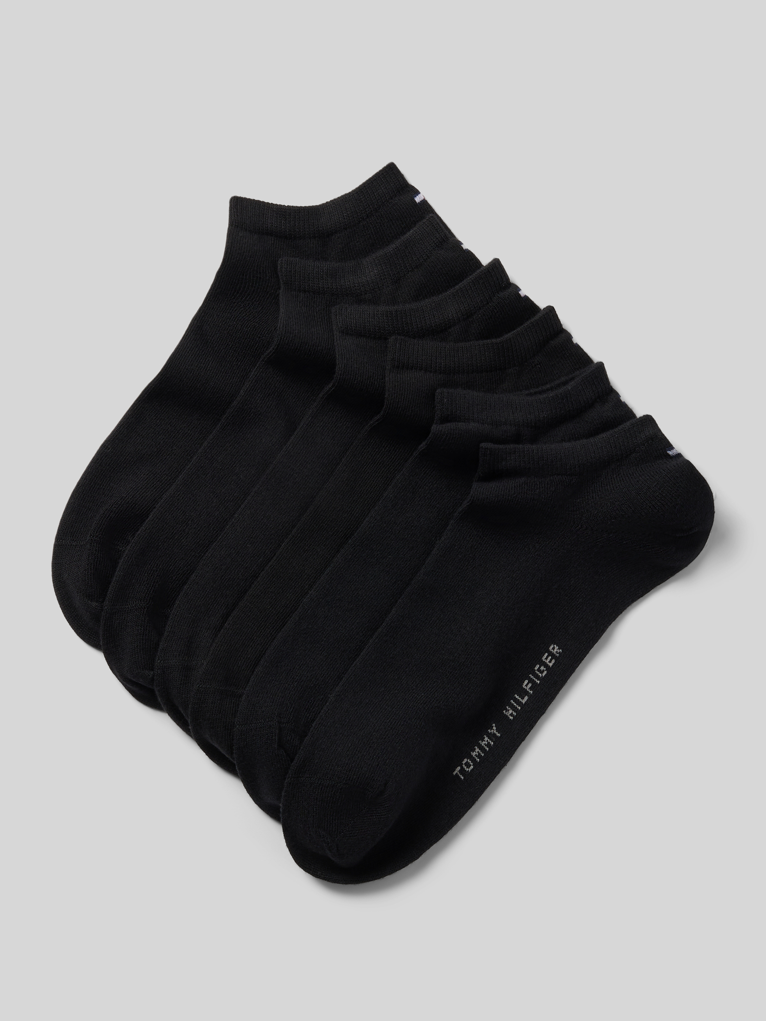 Tommy Hilfiger Sneakersocken 6Er-Pack Für Herren Schwarz in Größe 43-46 - Bild 2