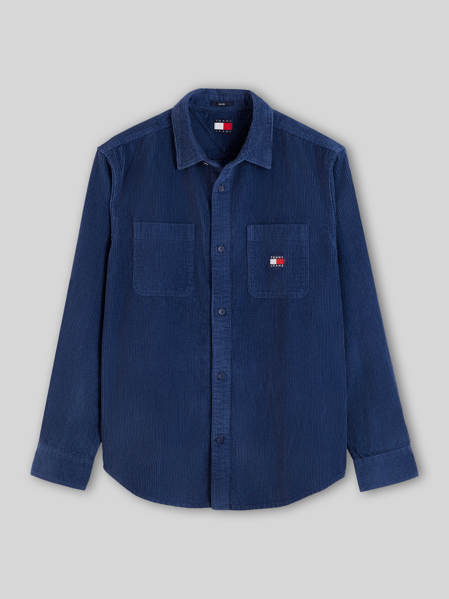 Tommy Jeans - Herren - Hemd - Regular Fit - Dunkelblau - L
