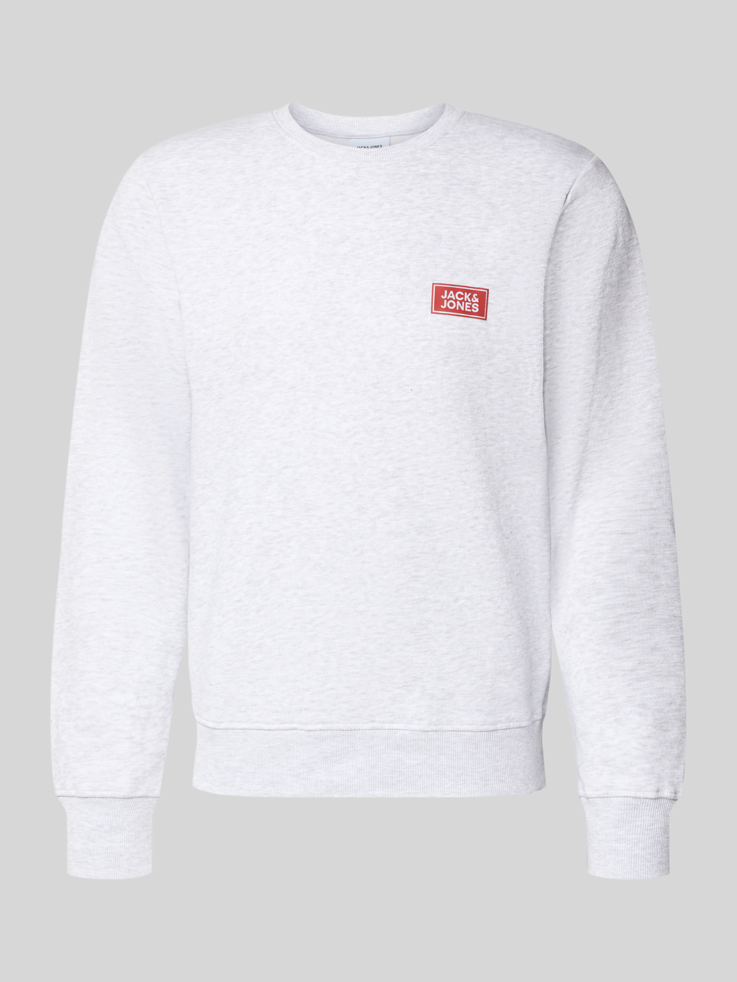 Jack & Jones Herren Offwhite Melange Sweatshirts, Beige, Gr. L