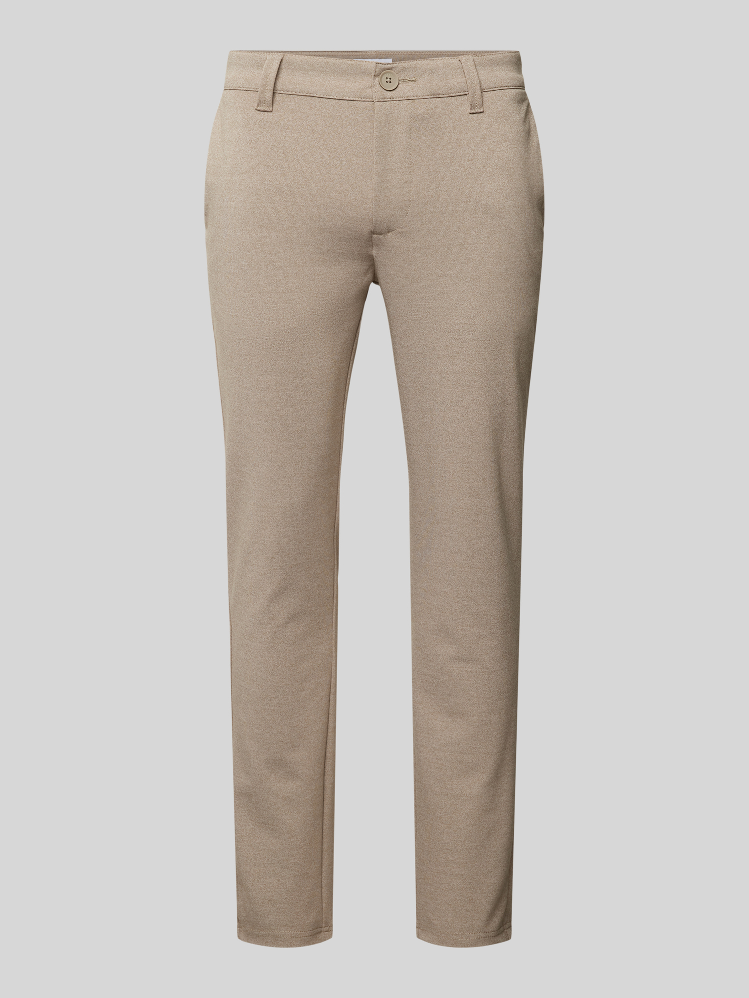 Only & Sons Herren Stoffhose Slim Fit Beige Viskose Stretch Größe 29/34