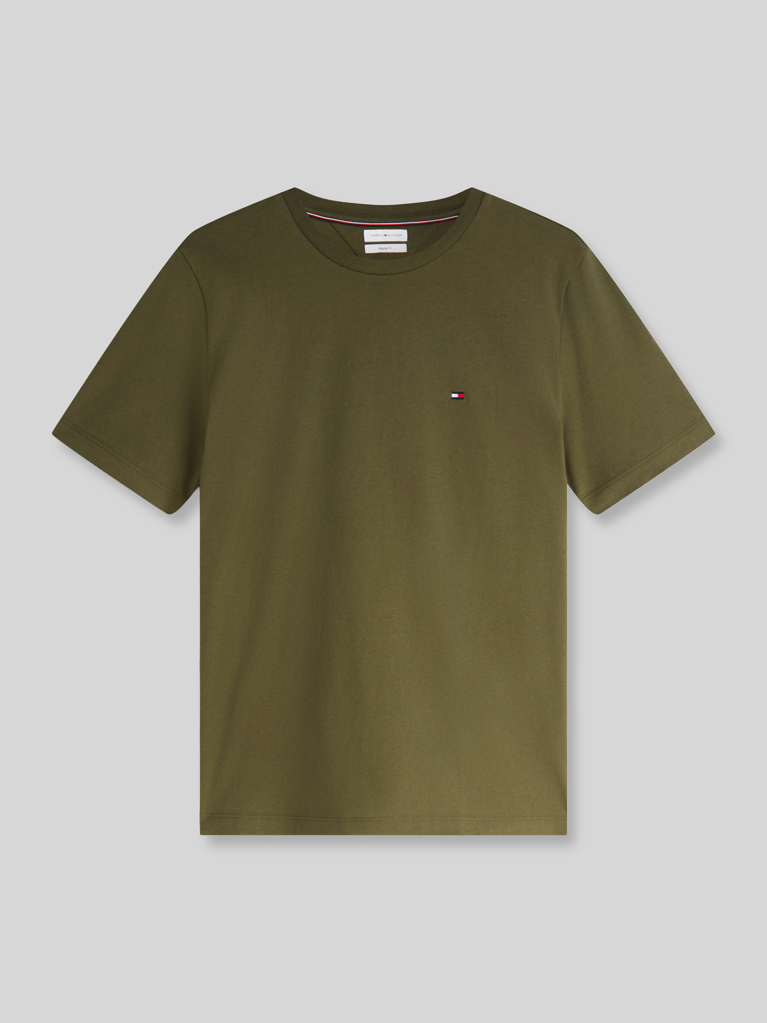 Tommy Hilfiger Herren Oliv T-Shirts, Grün, Gr. Xl