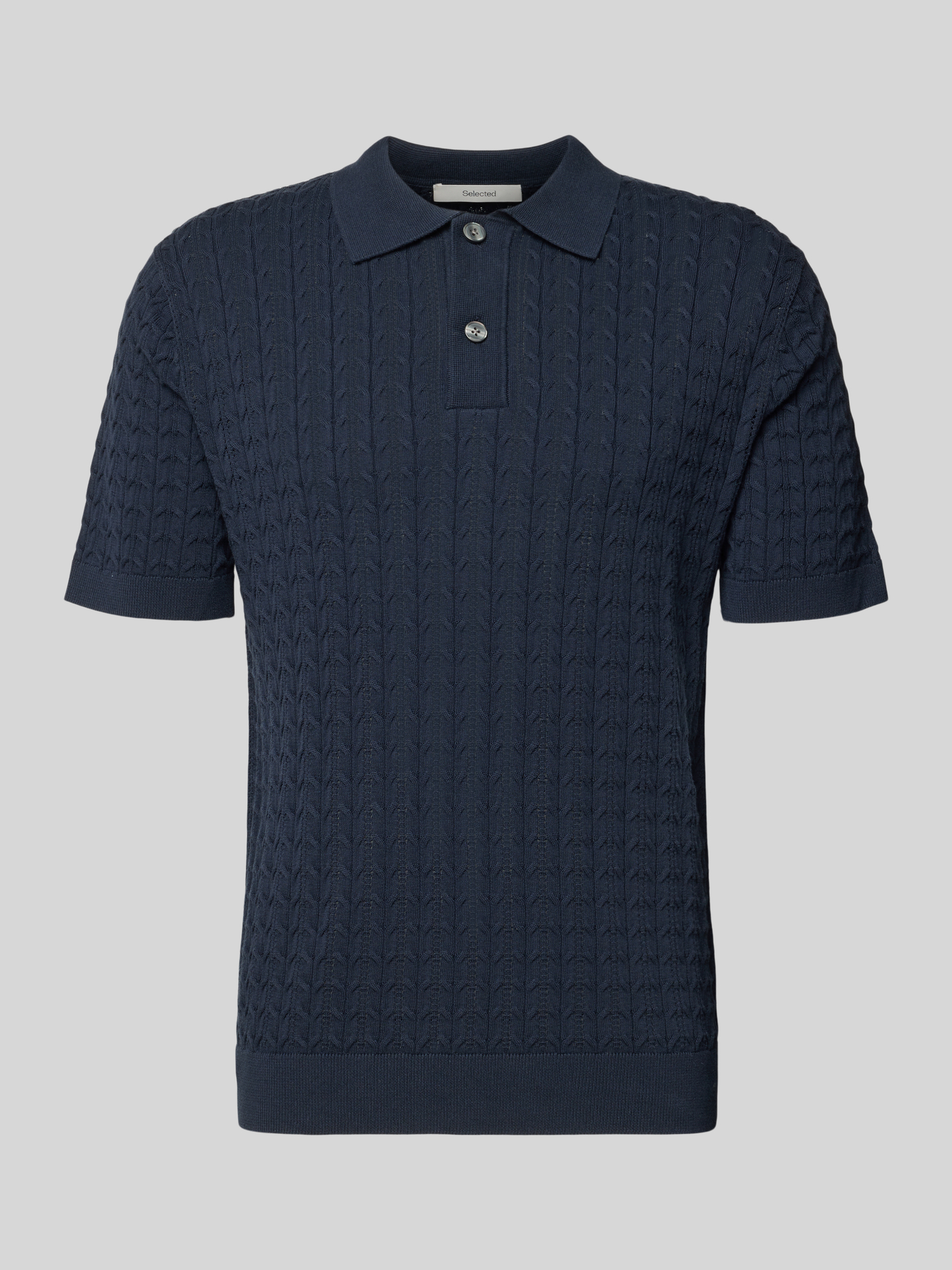 Selected Homme - Herren Poloshirt - Bio-Baumwolle - Marine - XL