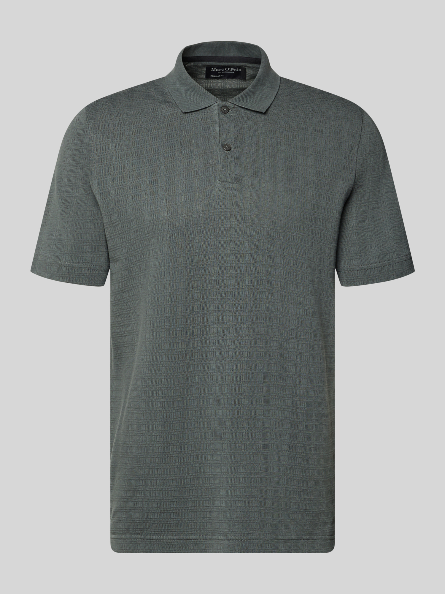 Marc O'Polo Herren Poloshirt Oliv M Baumwolle