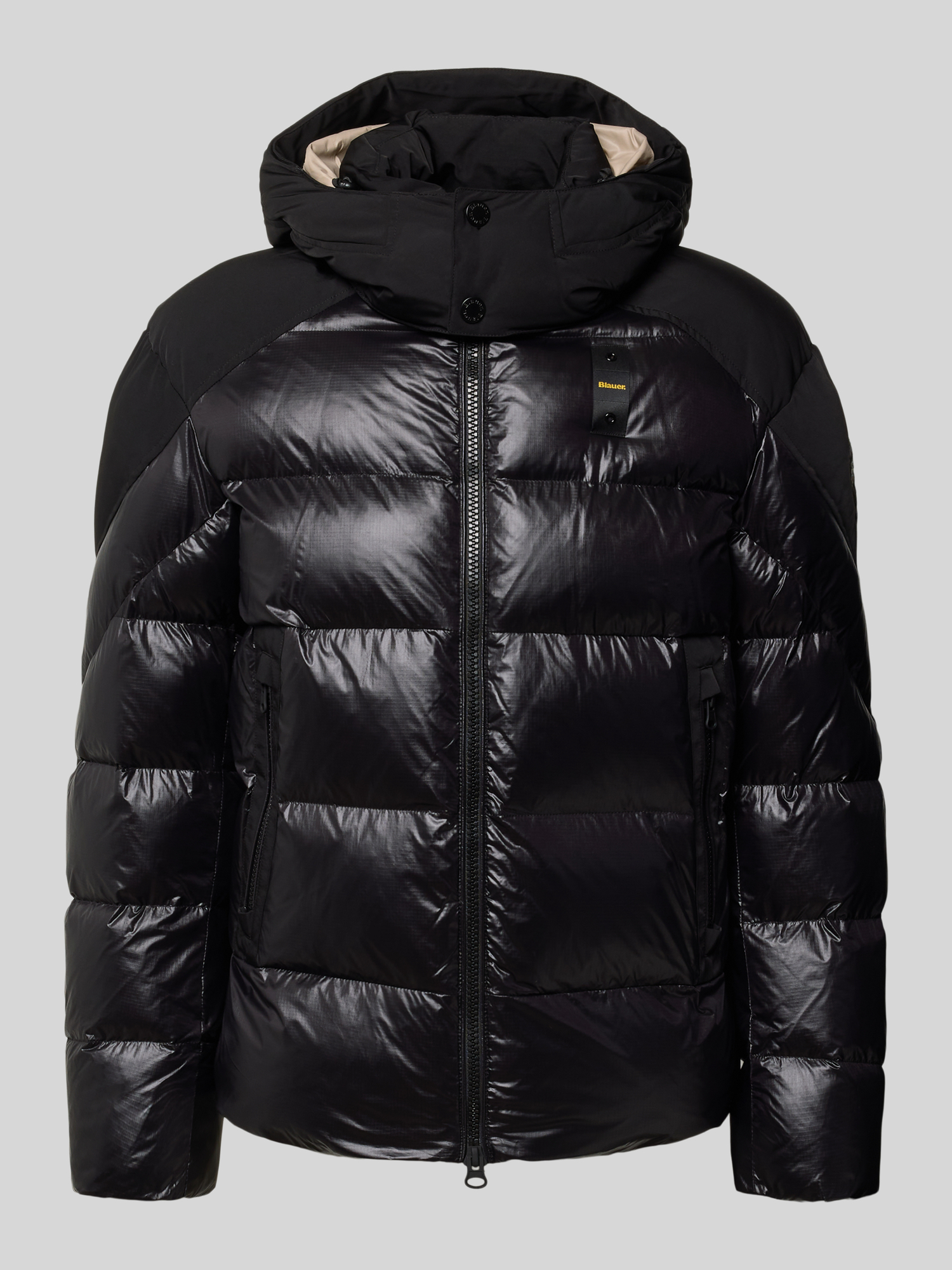VAN GRAAF Blauer Herren Schwarz Puffer Jacke Polyamid Extra Groß - Bild 3